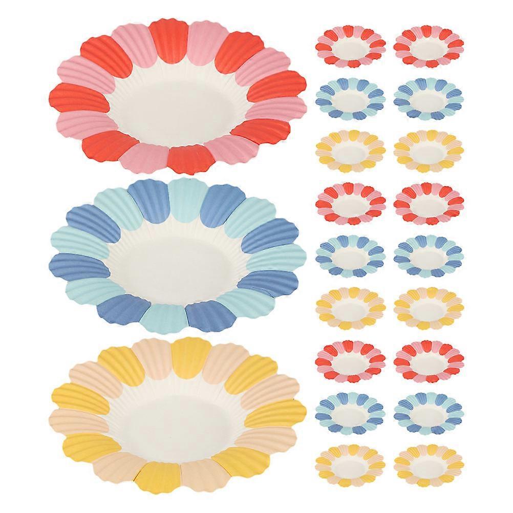 Flower Plates for Serving, Lightweight and Convenient, Ideal for Social Occasions