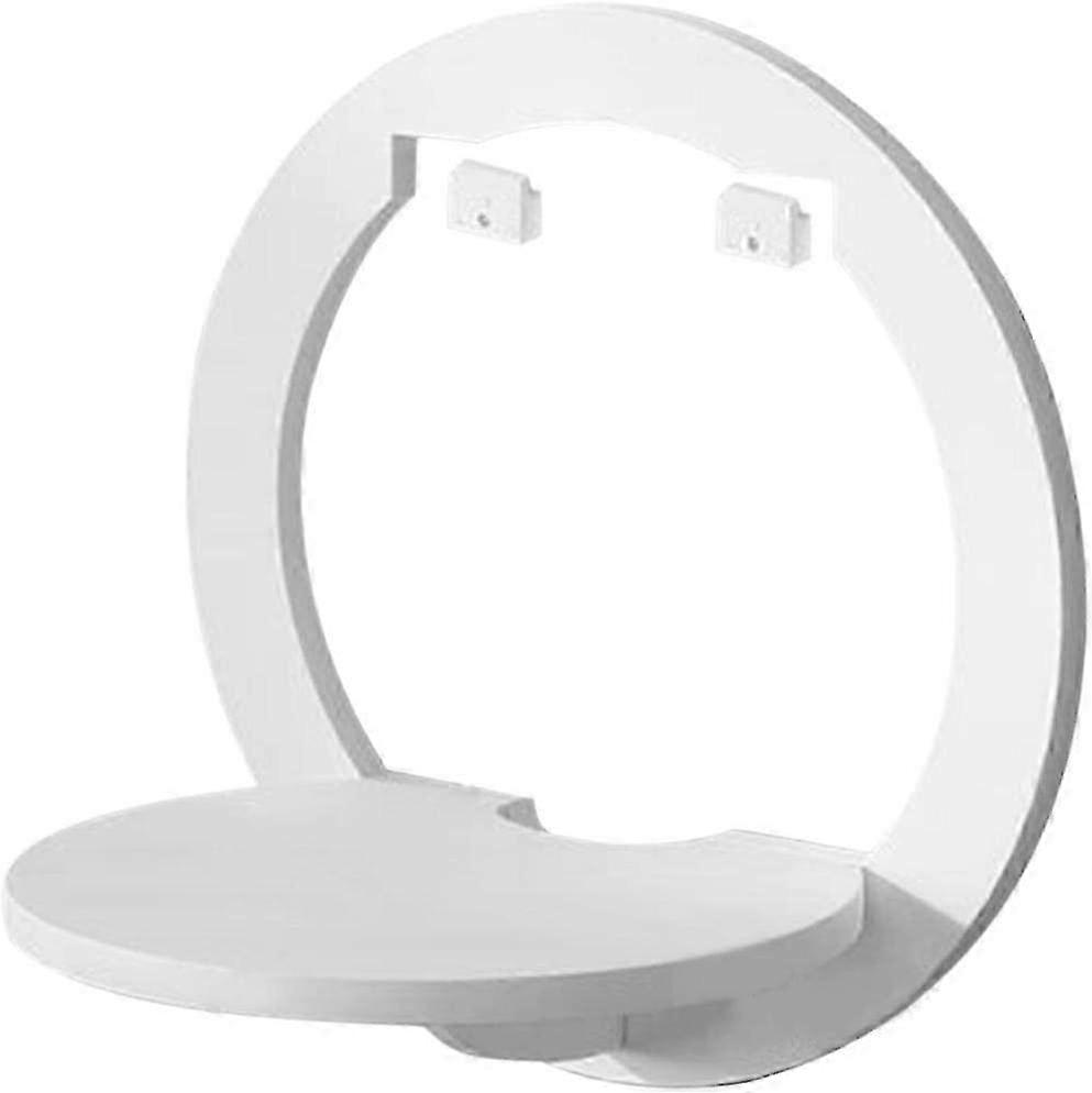 White Floating Shelf For Wall Bedroom Drill Free Wall Mount Shelf Upgrade White Shelves Storage Rack