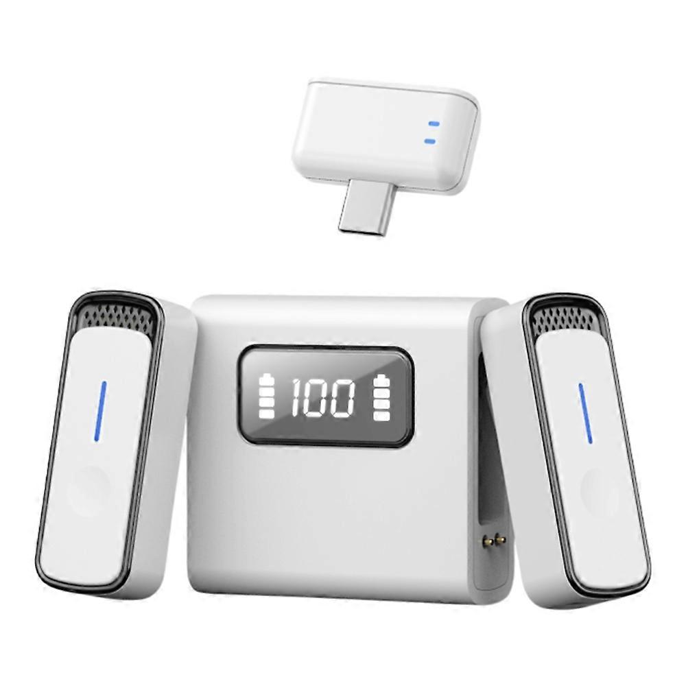 SX88 Type C Interface Wireless Lavalier Microphone Clip On Noise Reduction Mic with Charging Case