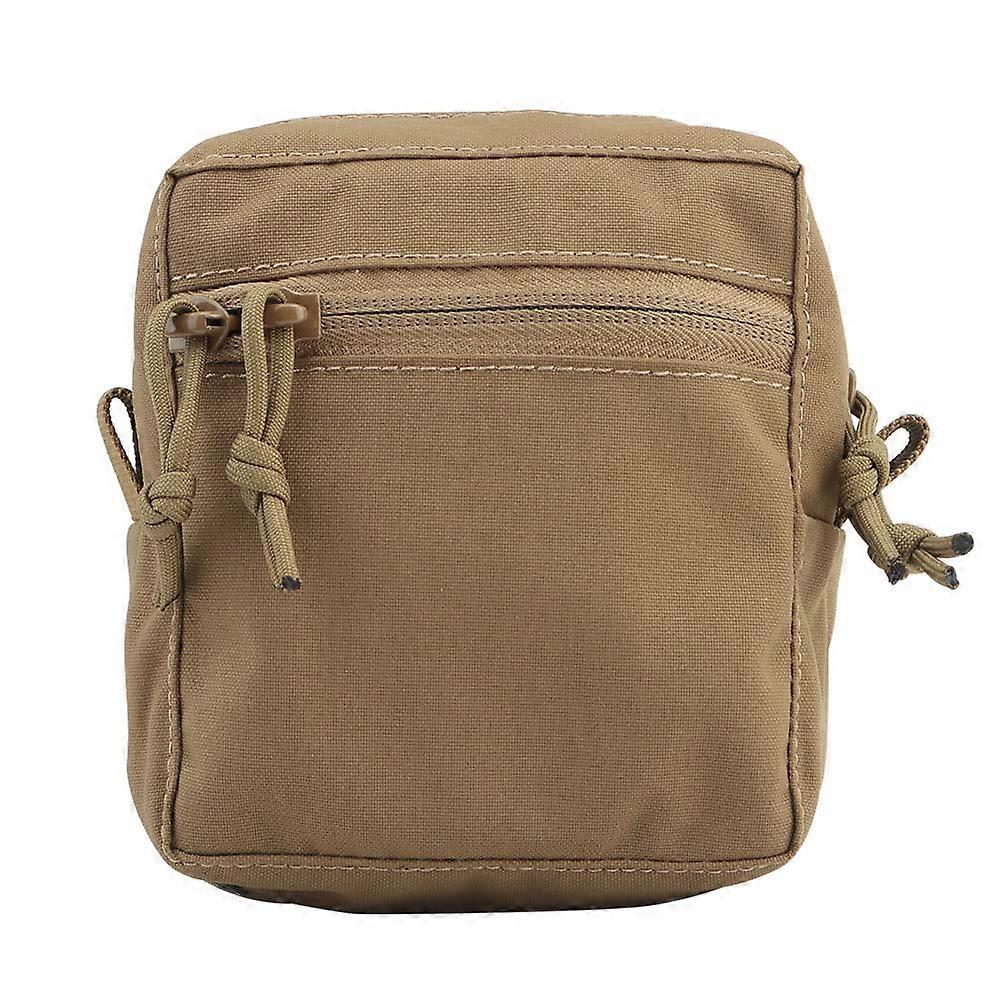 Small GP Bag MOLLE AllPurpose Bag Lined with Loop Admin Pouch for Tactical Equipment Belt Cummerbund Extended Storage Bag Brown