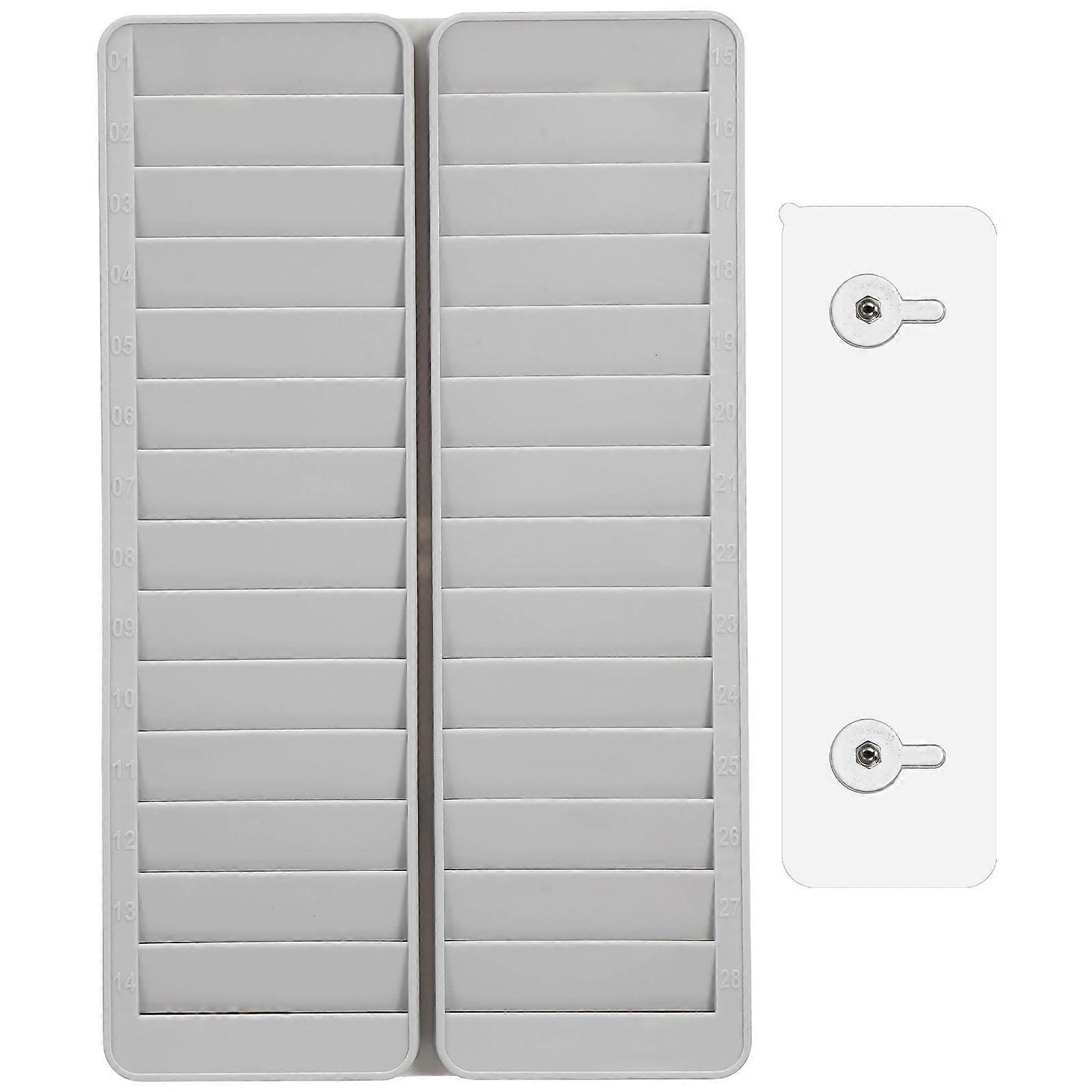 Attendance Card Rack   ID/IC Card Holder for Office, Factory & Exam Use   Simple Design Slot Organizer for Efficient Management