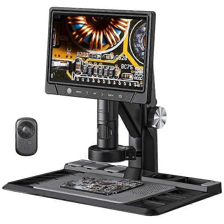 318-C 10.1 inch Screen Electronic Digital Microscope 1600X Magnification Maintenance Industrial Video Recorder