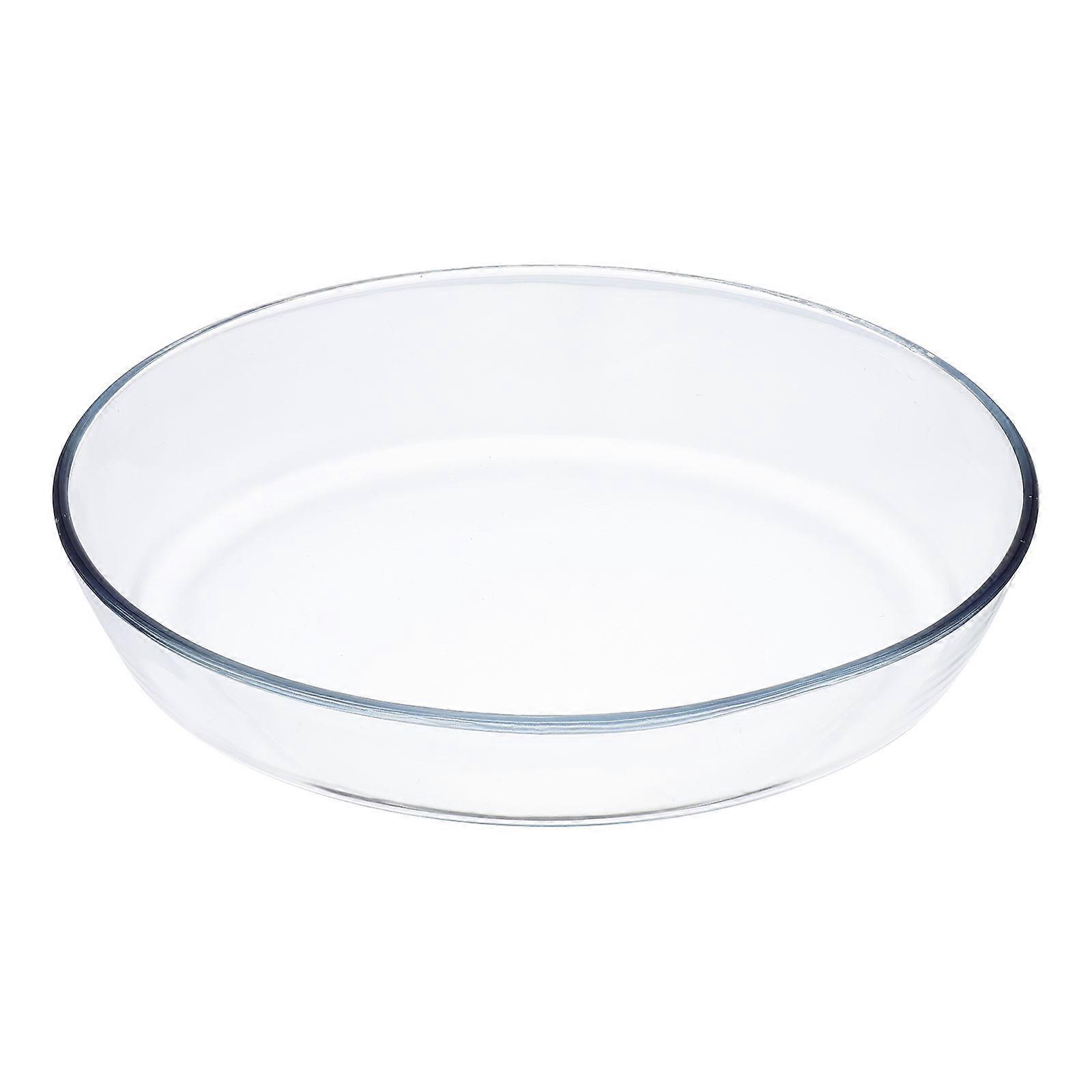 Heat-Resistant Glass Baking Pan for Baking Use 1Pcs Transparent Bakeware