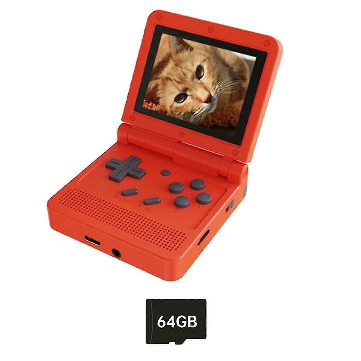 V90 Retro Game Console 64g 3.0 Inch Ips Screen Handheld Game Player Open Source Portable Mini Cons