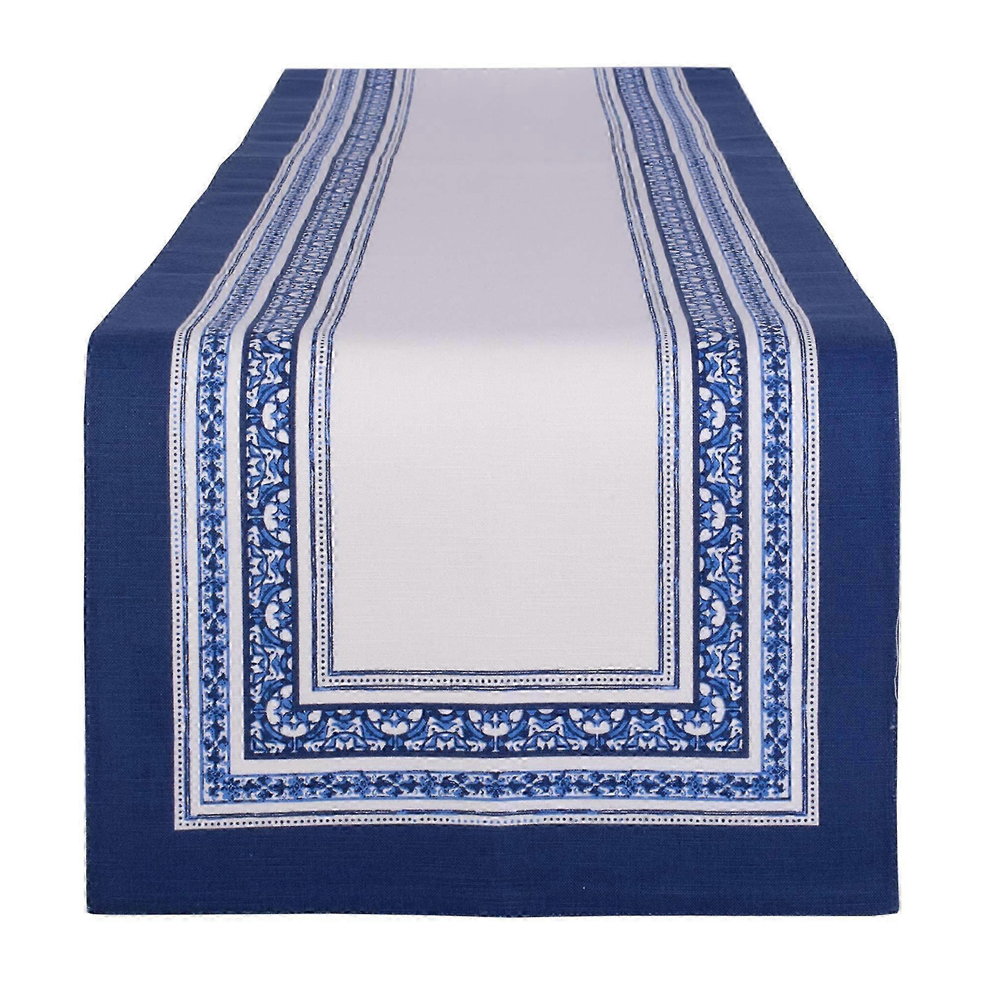 Stripe Print Table Runner for Spring Dining Table Decor with Dimensions 14x72 Compatible with Various Styles