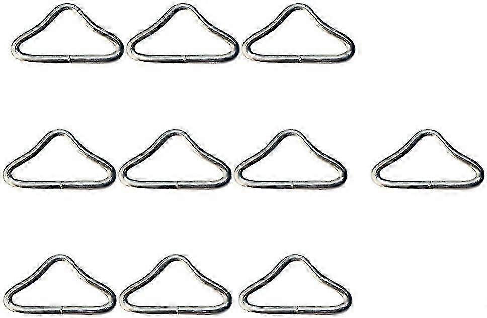 20 قطعة من حلقات مثلثة من الفولاذ المقاوم للصدأ على شكل حرف V لحقيبة قطع غيار الترامبولين