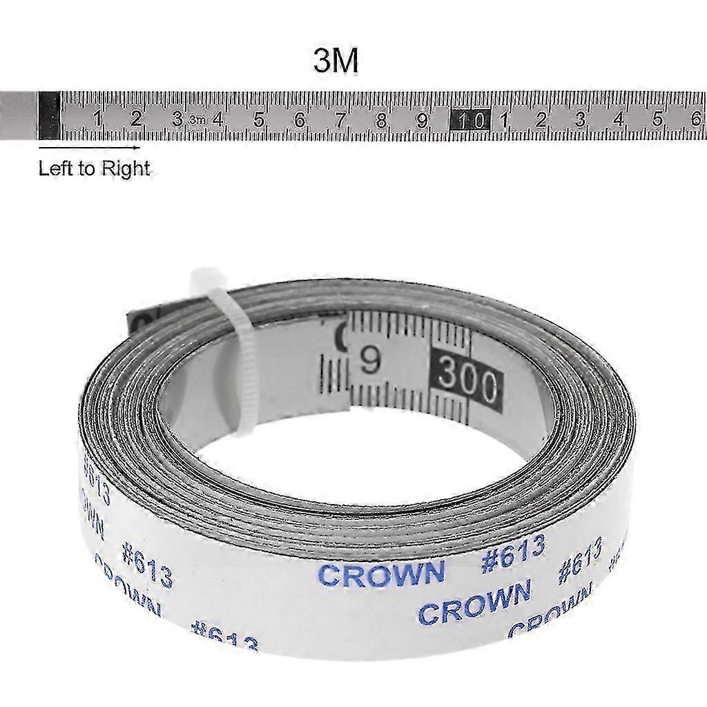 Self-Adhesive Stainless Steel Miter Track Tape Measure - Metric Scale Ruler For Woodworking