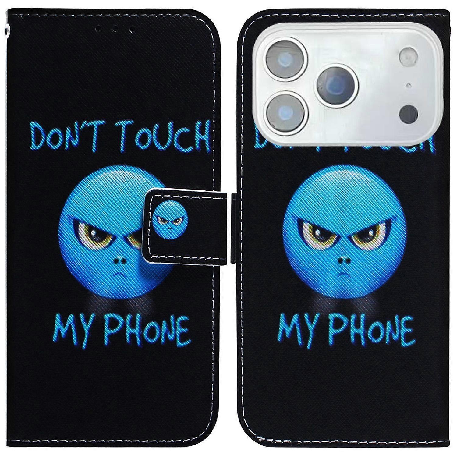 For iPhone 17 Pro Wallet Case Pattern Print Leather Phone Cover