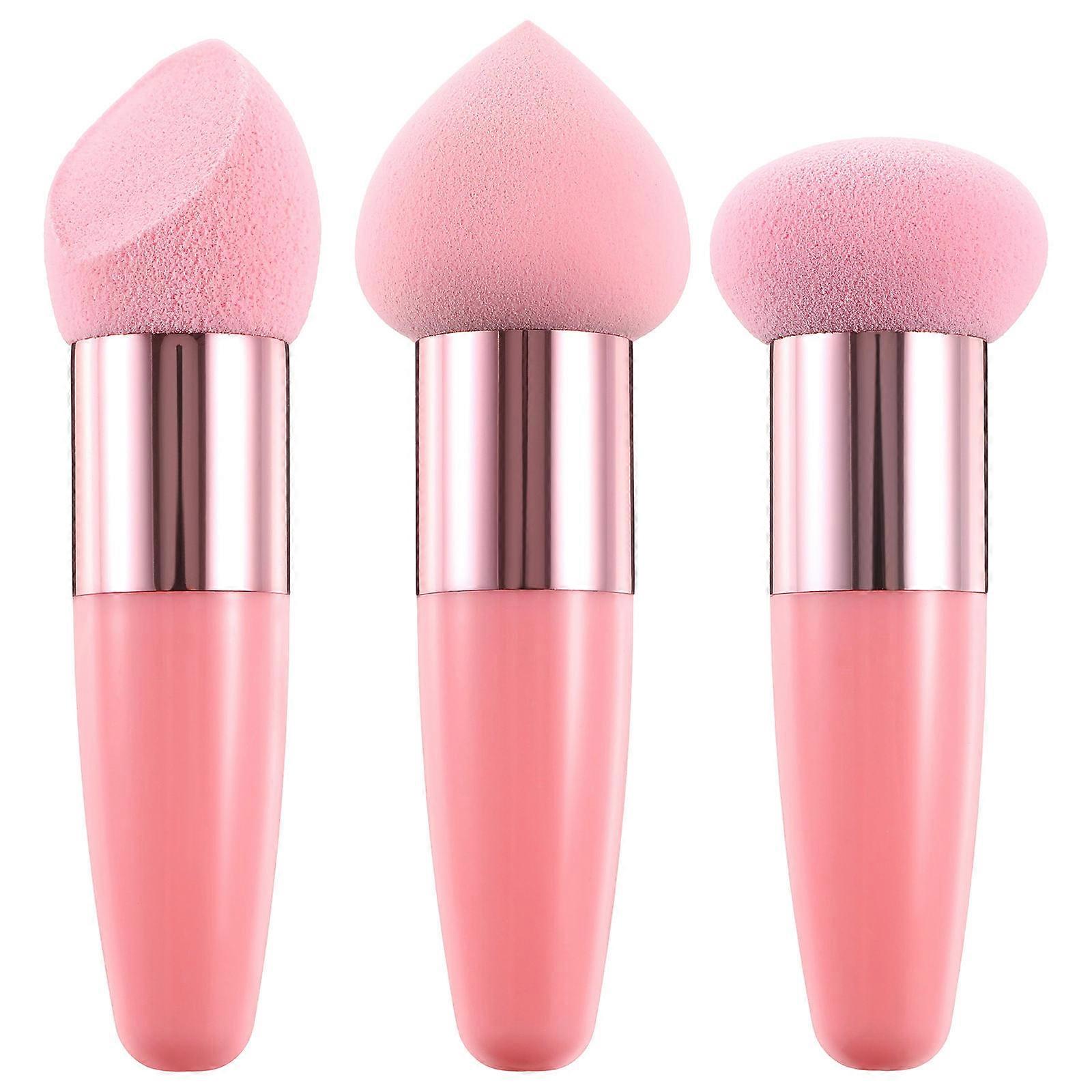 Sponge for makeup with robust handle, supports various beauty techniques, easy to store