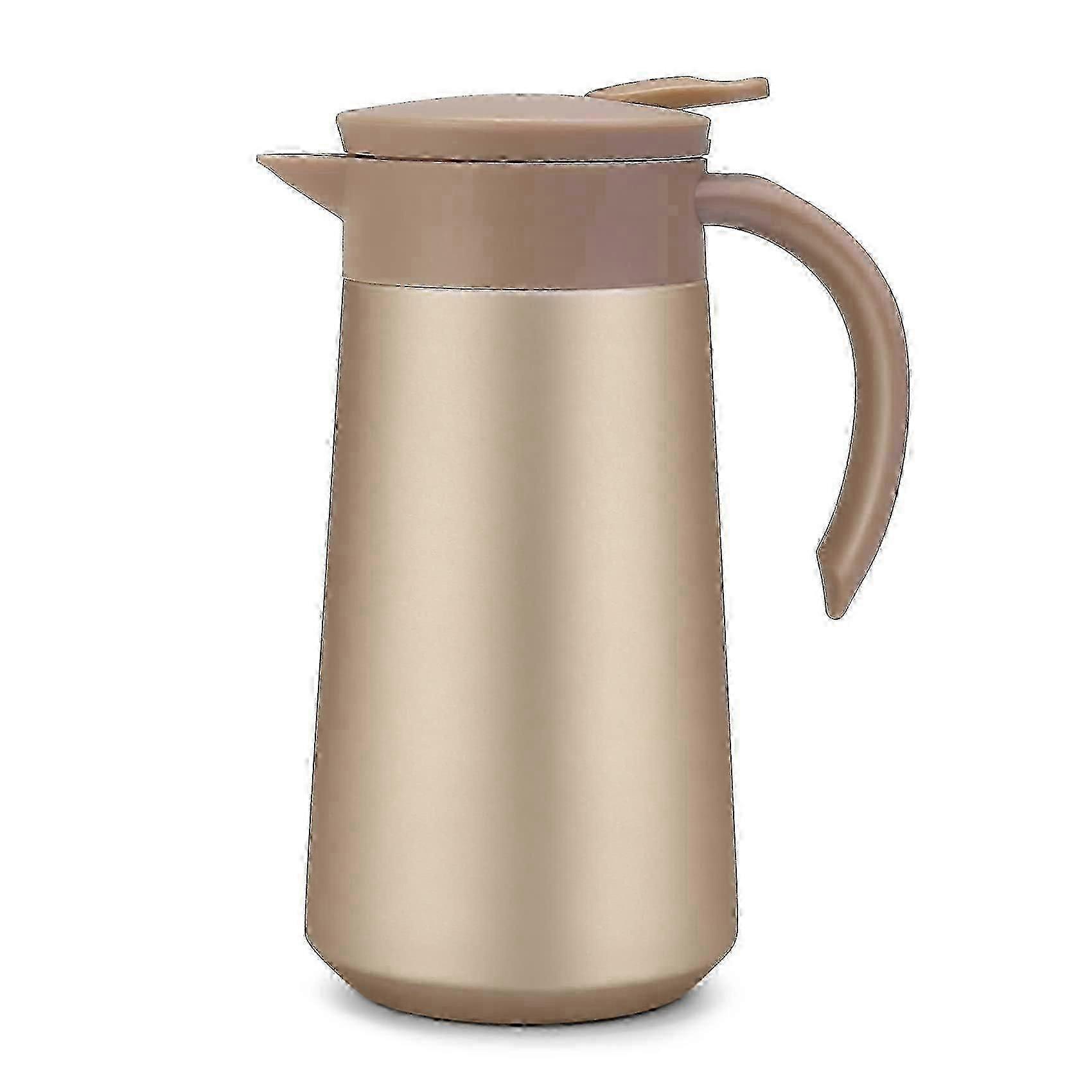 Coffee Carafe Airpot Insulated Coffee Thermos Urn Stainless Steel Vacuum Thermal Pot Flask for Coffee, Hot Water, Tea, Hot Beverage gold