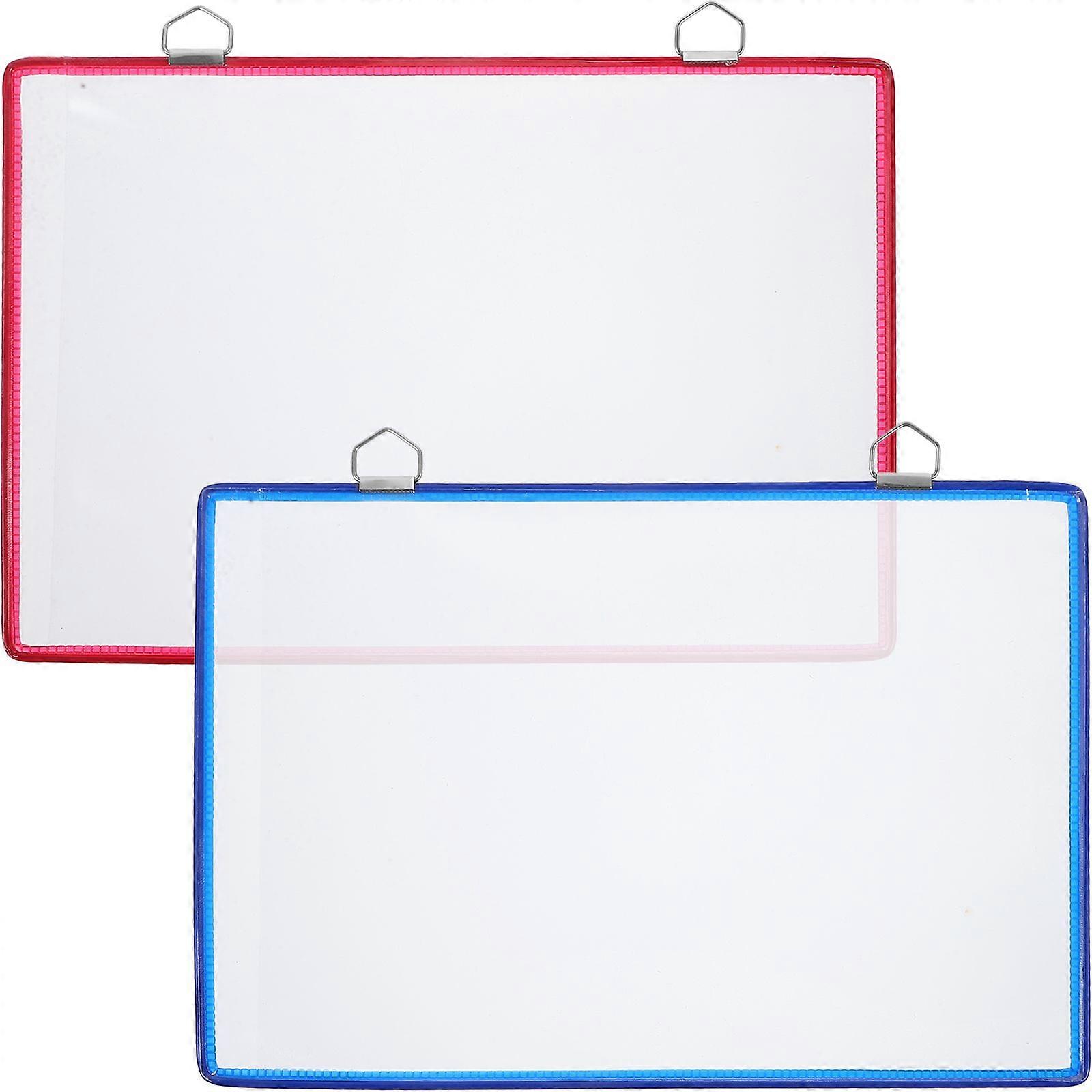 2Pcs File Storage Bag Office File Folder File Display Bag Wall Hanging File Organizer Clear File Bag