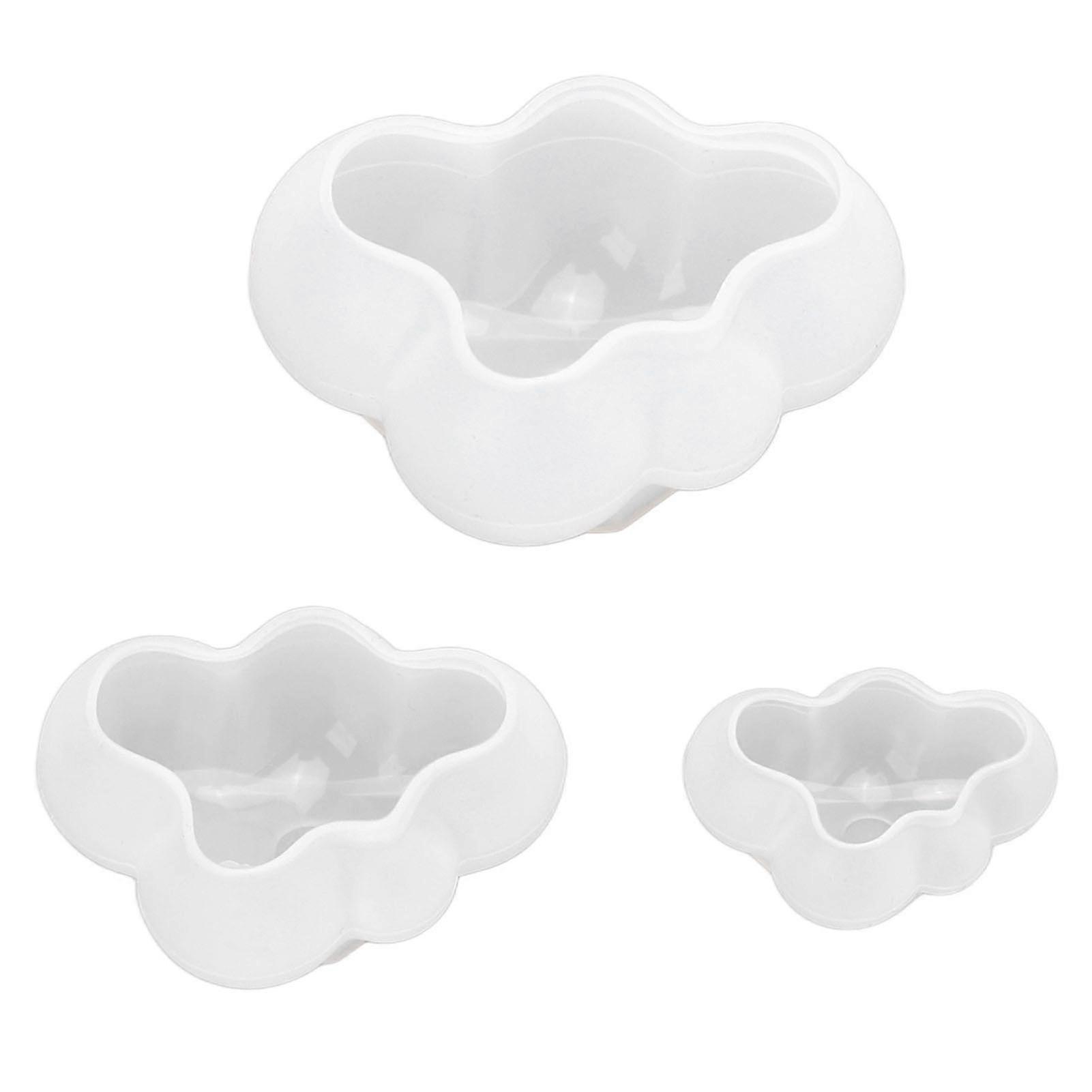 2025 3Pcs Clouds Shape Silicone Mold Easy Demoulding Deformation Resistance Clouds Epoxy Resin Molds DIY Cakes Chocolates