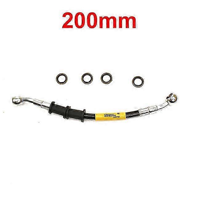 3 Way Motorcycle Brake Hose Connector Adapter for Hydraulic Pipe with Tee Coupling Tubes and M10 Banjo Oil Link Bracket