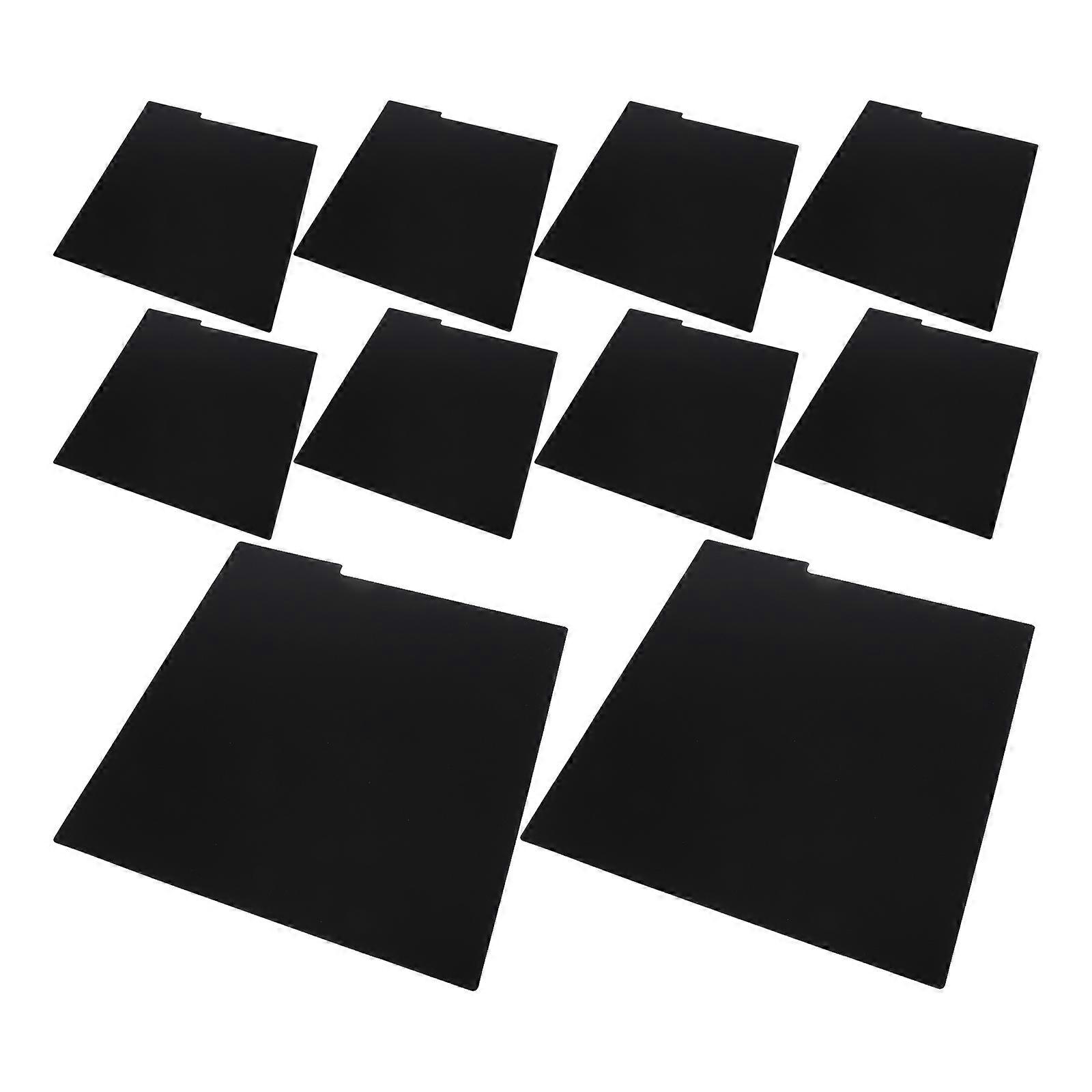 تسجيل مقسم الفينيل فواصل سجل الحد الأدنى من التصميم للاستخدام المنزلي 34.30X31.60X0.10CM حل تخزين PP أسود 15 عبوة