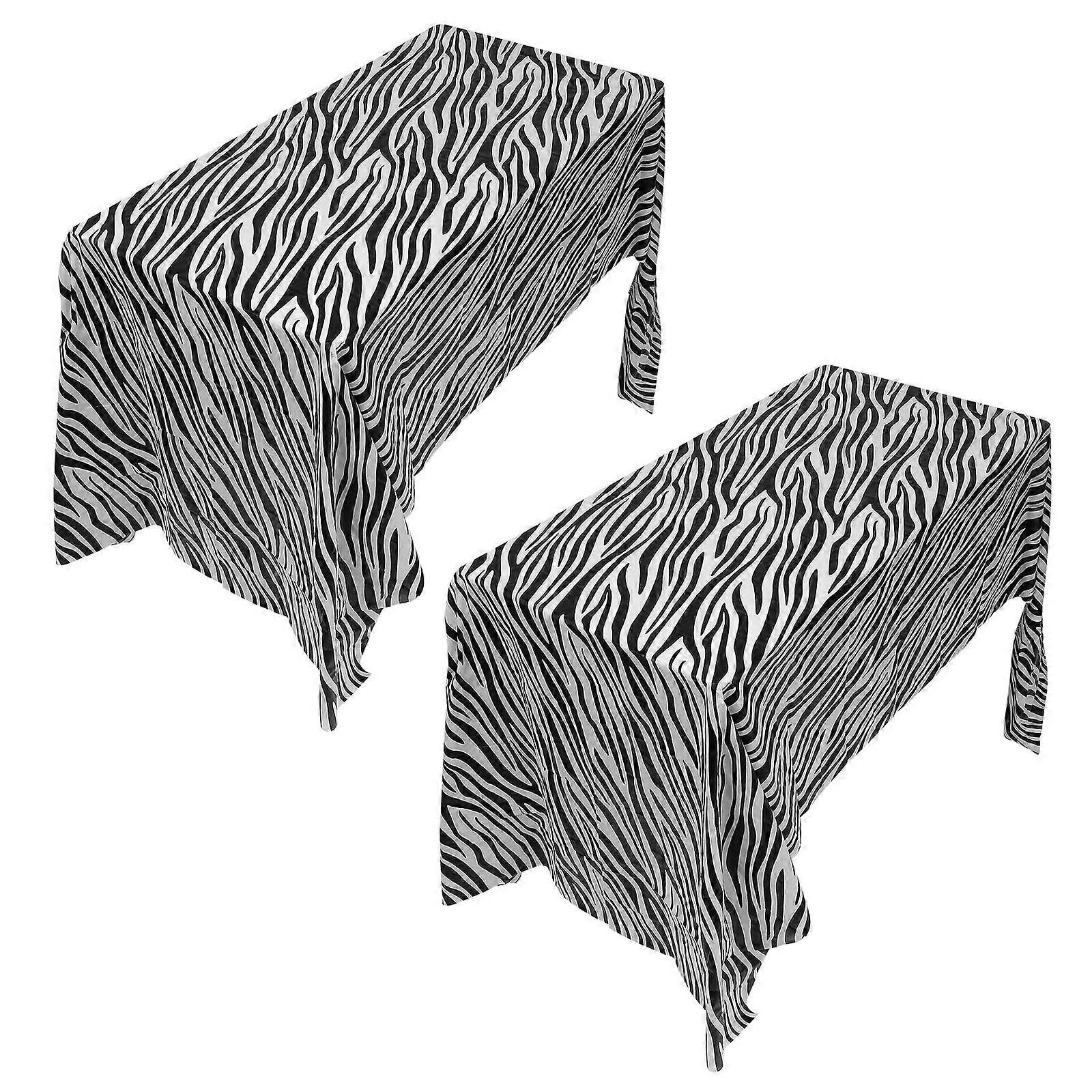2Pcs Table Covers For Party Heavy Duty Black Rectangle Tablecloth Suitable For Daily Use Decorative