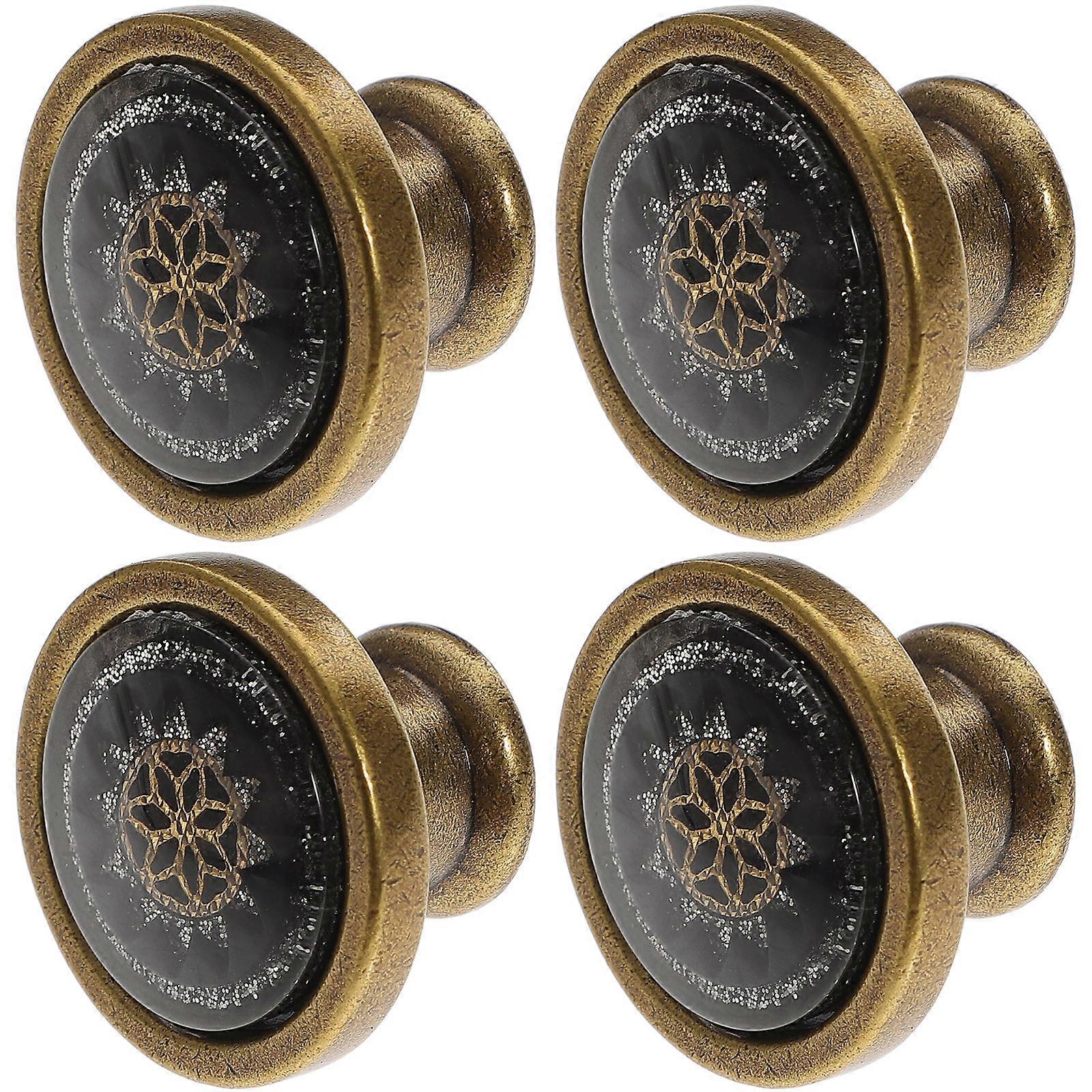 Cupboard Door Knobs Cabinet Knobs Zinc Alloy Decorating Furniture Knobs 4Pcs