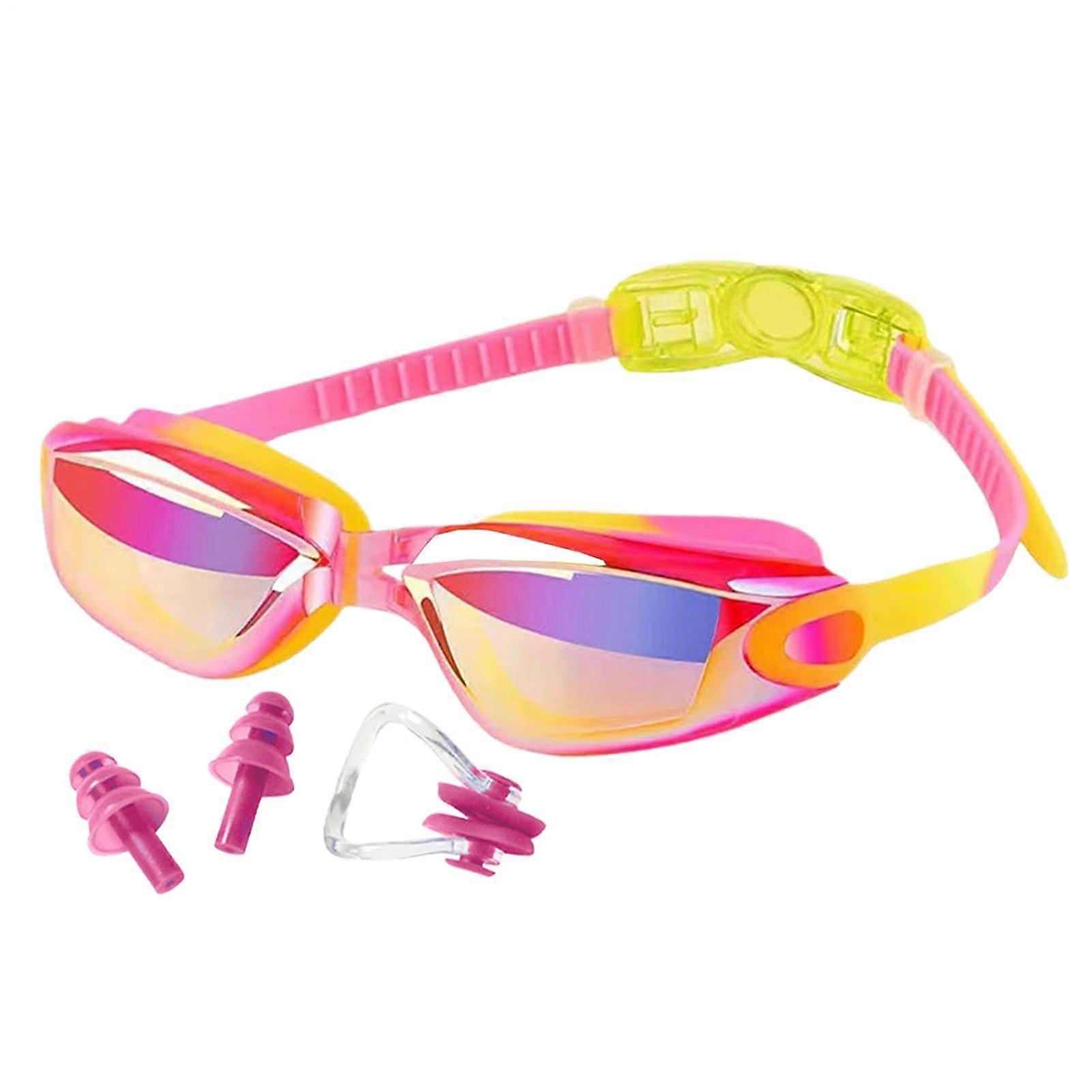 s Swimming Goggles – Anti Fog, Silicone pink