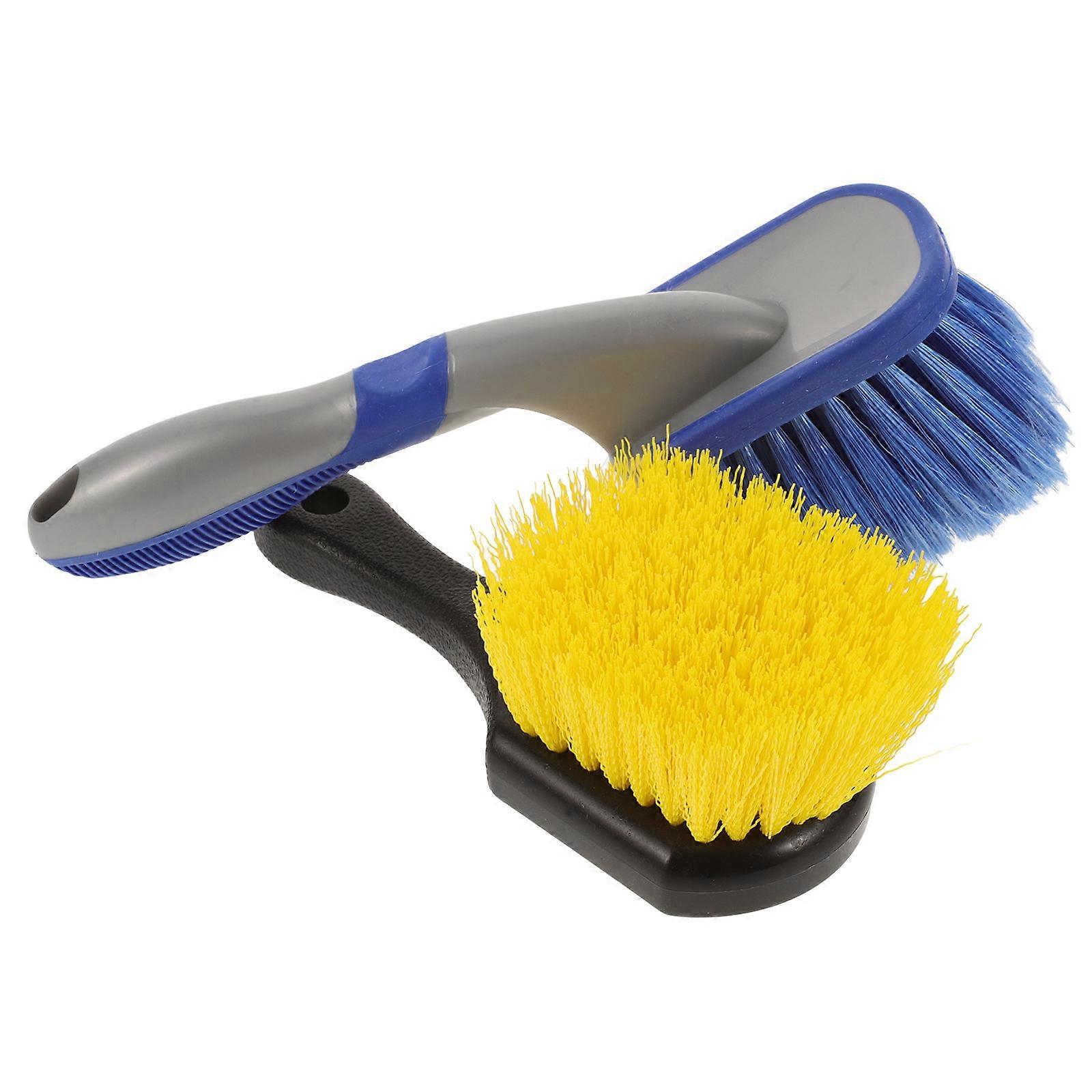 The **Ergonomic Long Handle Tire Brush Car Brush Kit** is a cleaning tool designed to make car washing—particularly tire and rim cleaning—easier,