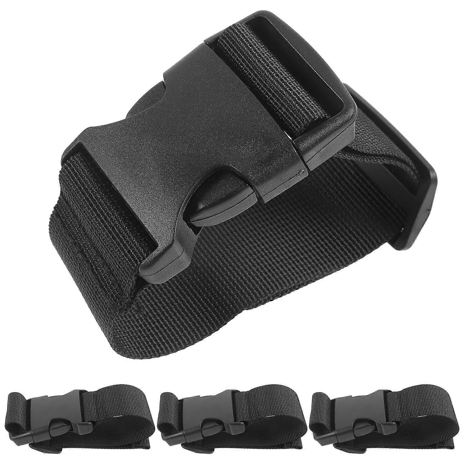 4 Adjustable Luggage Strap Connectors for Suitcases & Backpacks – Durable Travel Accessories for Secure Packing & Transport