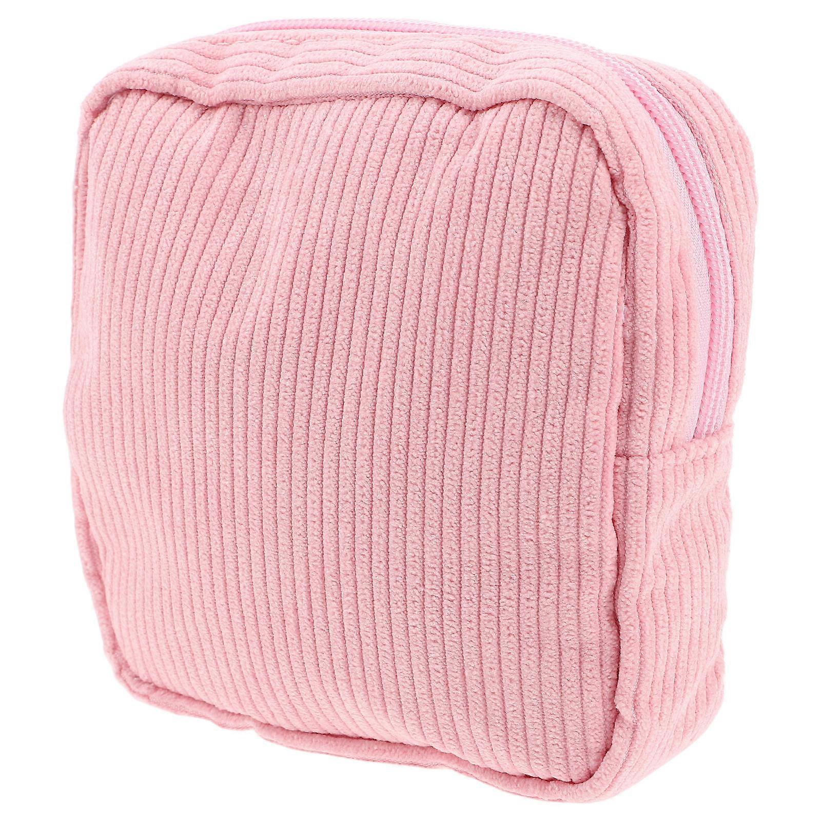 Portable Small Makeup Organizer Bag for Women – Versatile Cosmetic Pouch for Travel, Makeup, Coins & Sanitary Products – Soft & Durable Design