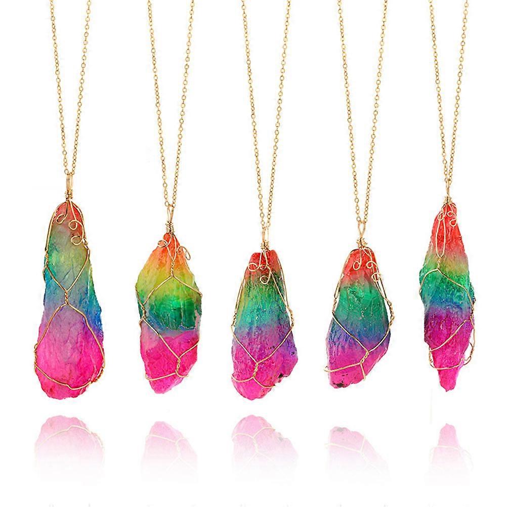Irregular Crystal Pendant Multi with Unique Irregularity for Decoration Crystal Necklace