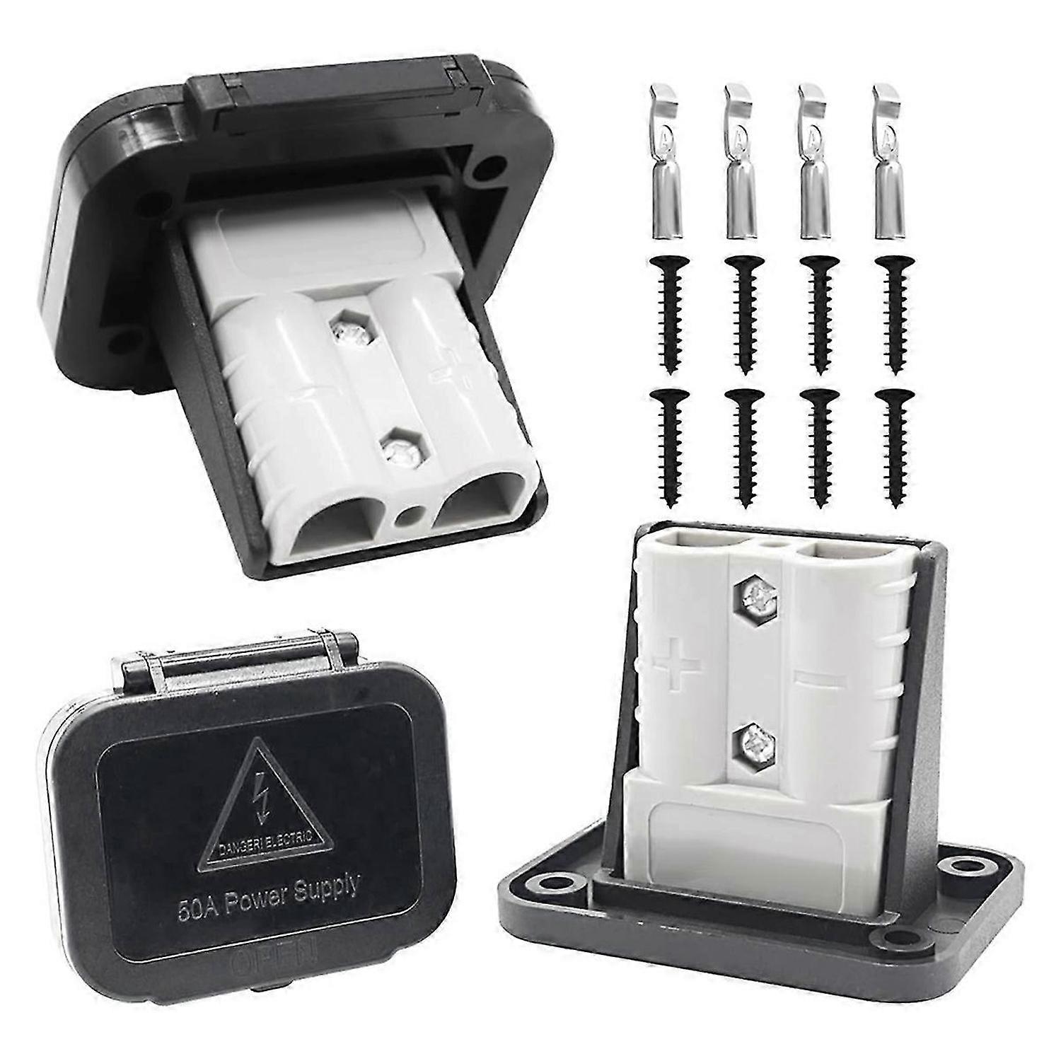 50 Amp Battery Quick Connect/Disconnect Connector Mounting Panel