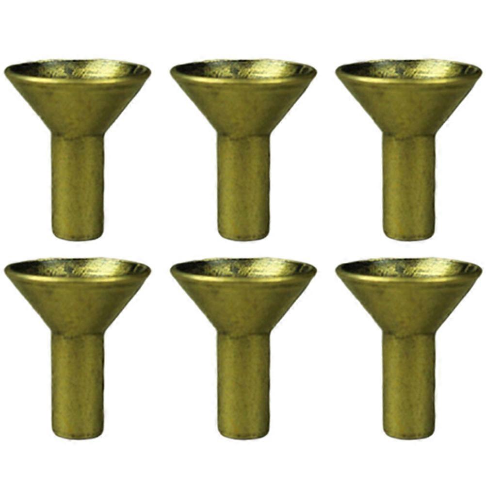 Burner Holder Rack Incense Cone Trays Golden Square 6Pcs
