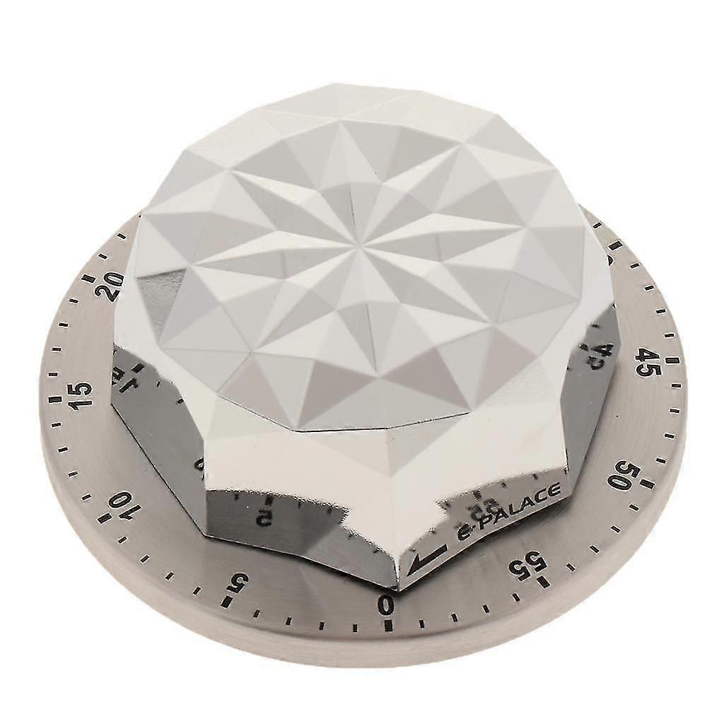 Stainless Steel Kitchen Timer Mechanical Baking Alarm Clock Countdown Timer