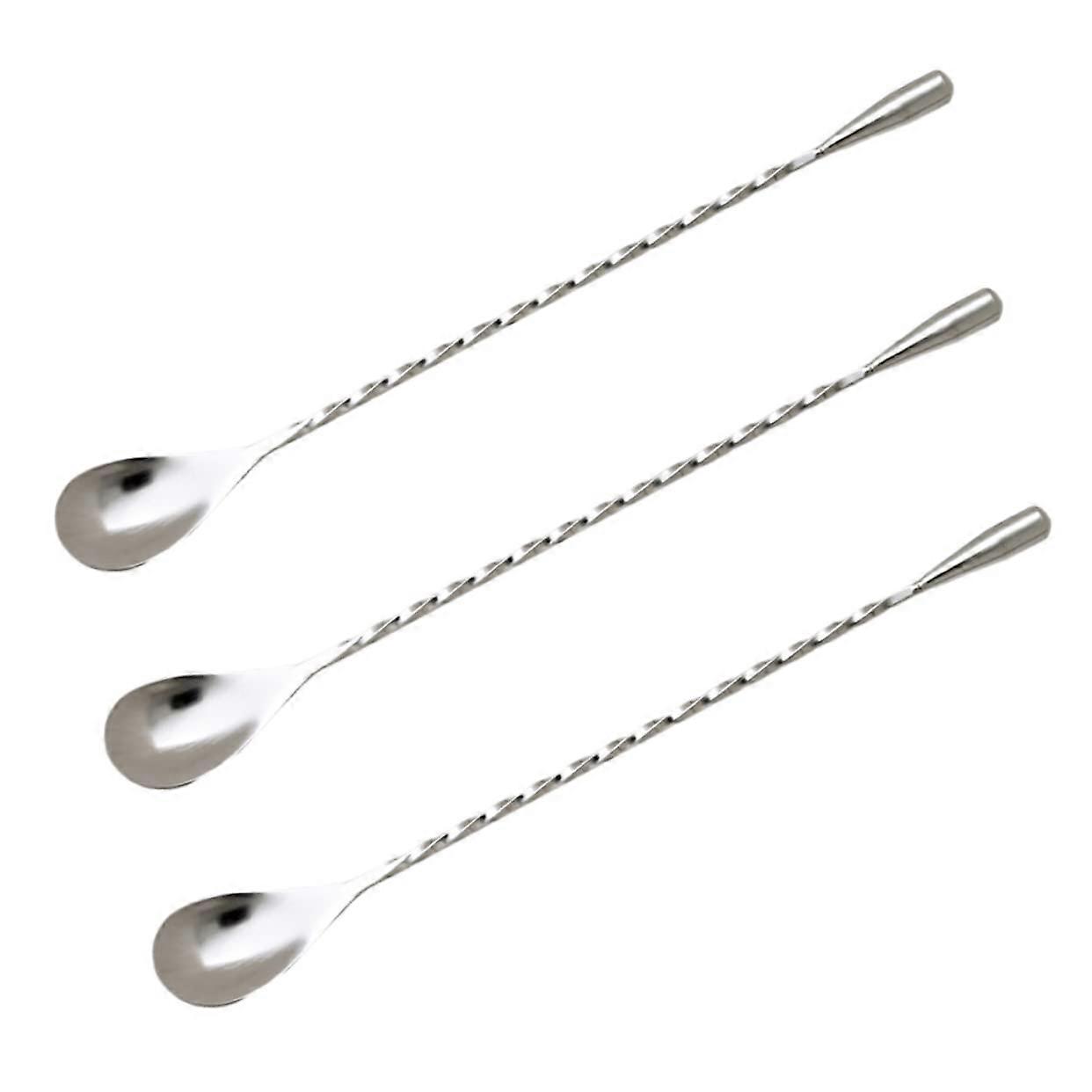 stainless steel cocktail stirring spoon for bar kitchen 40cm