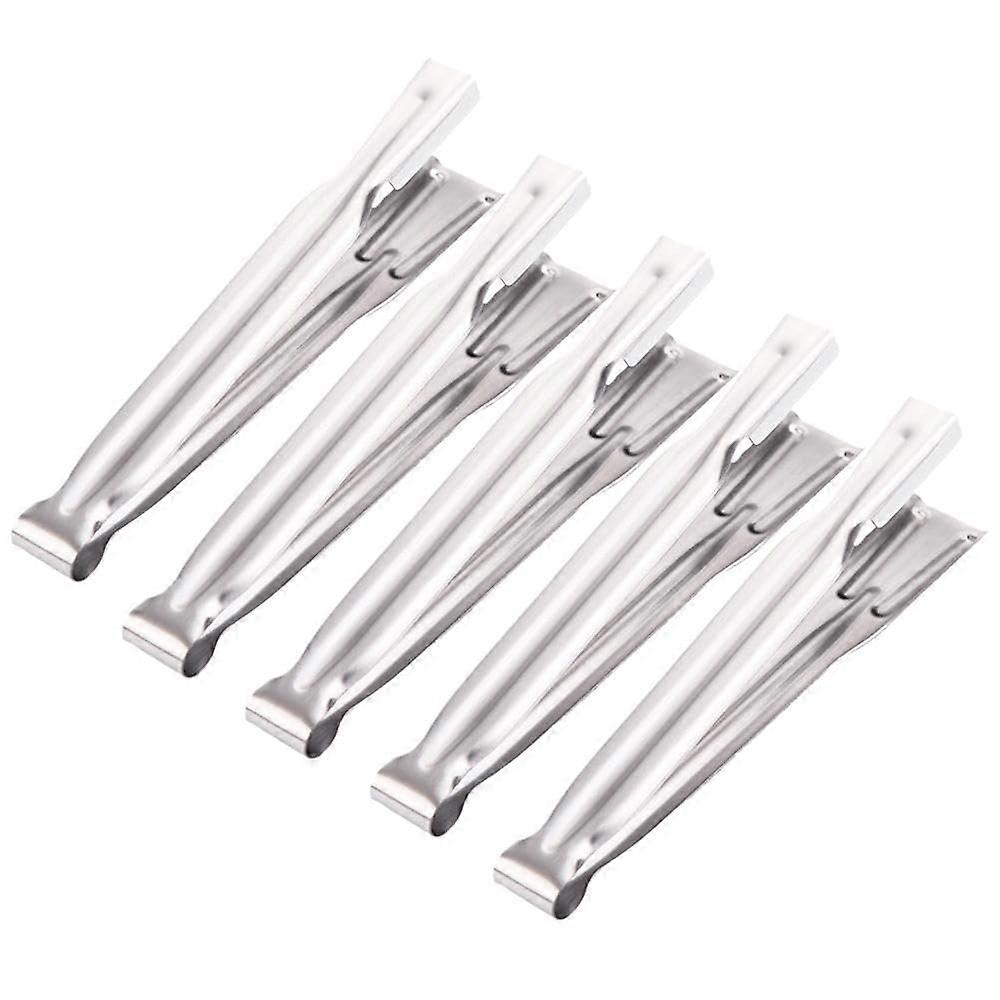 5 crab peelers, steel crab shuckers, long handle, crab crackers, peelers, multifunctional, tail, crabs, shell, silver color, 5 pieces