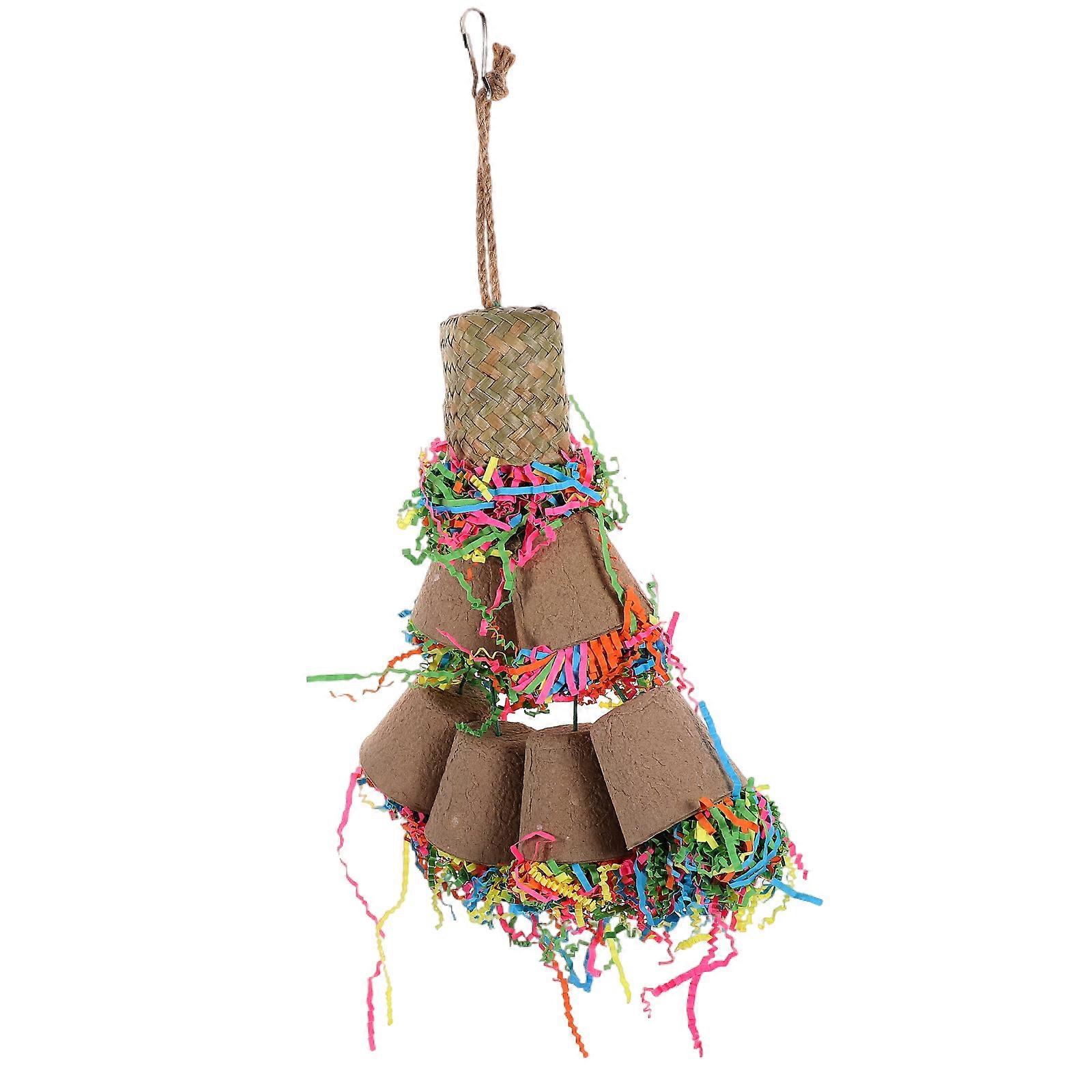 Cockatiel Chewing Toys Shredding Toy For Parrot Bird Cage Use 24x4.5x29cm Nutrition Intake 1Set