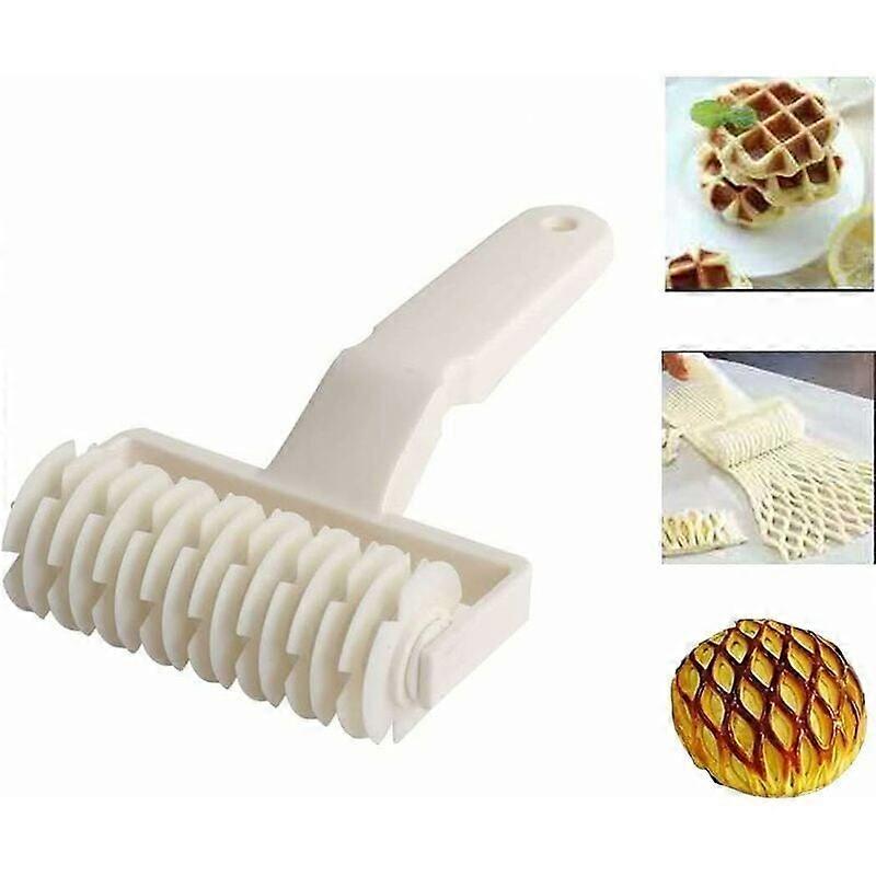 Pastry Roller Lattice Rolling Pin Pizza Lattice Roller Creative Bread Dough Pastry Roller Cookie Pie Kitchen Bakery Tool,Plastic,