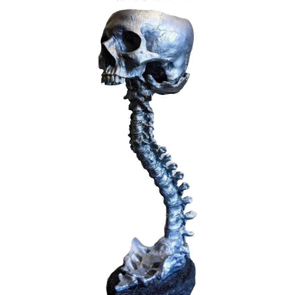 Resin Skull Planter Spine Stand Set Skulls Pot Resin Skull Shaped Succulents