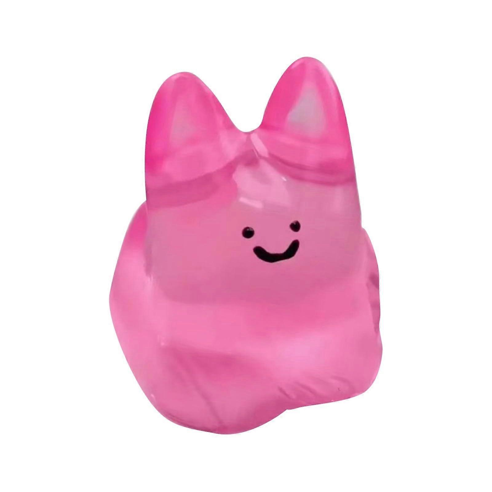 Stress Relief Squeeze Toy Bunny Crystal Bubble Fun Squishy Rabbit Pink