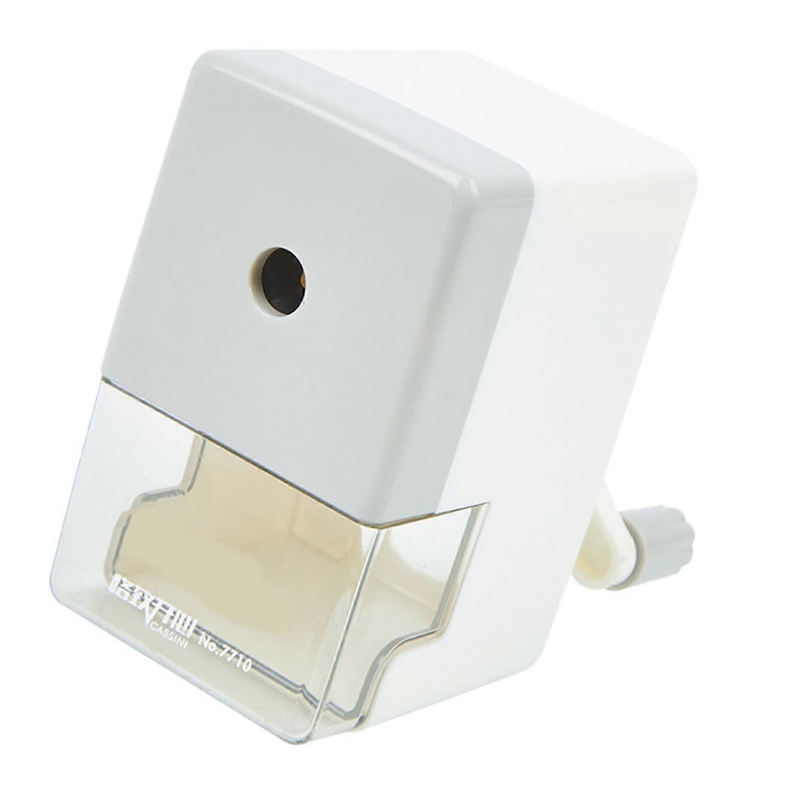 Manual sharpener, automatic feed for 6.5–8.0 mm wood pencil, sketching pencil, singlehole sharpener, sharpener with container