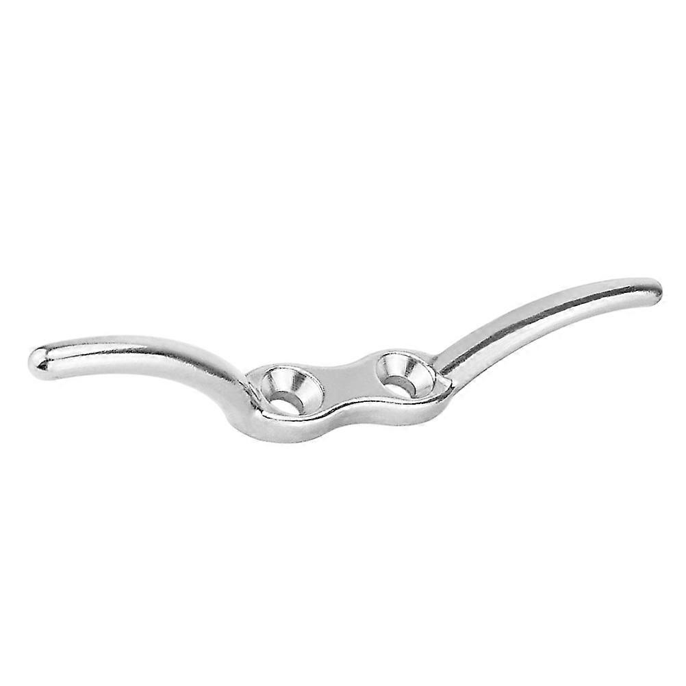 Stainless Steel Cleats For Boats Garage Shed Multipurpose Anchoring 2Pcs Silver