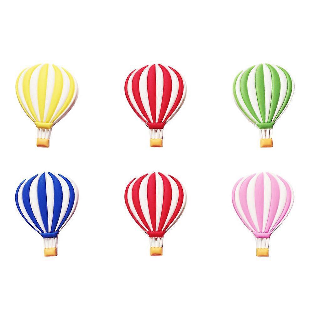 Cute Refrigerator Sticker Fridge Stickers Kitchen Use Assorted Color Soft Rubber Note Storage 6Pcs