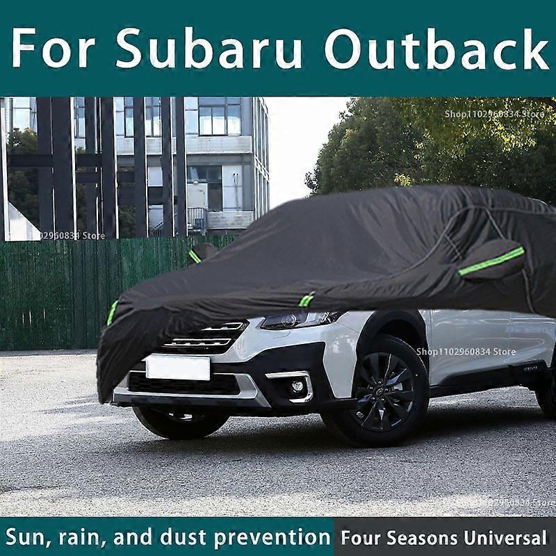 Για Subaru Outback 210T πλήρες αυτοκίνητο καλύπτει υπαίθρια UV προστασία από τον ήλιο σκόνη βροχή χιόνι προστατευτικό κάλυμμα αυτοκινήτων αυτόματη μαύρη κάλυψη