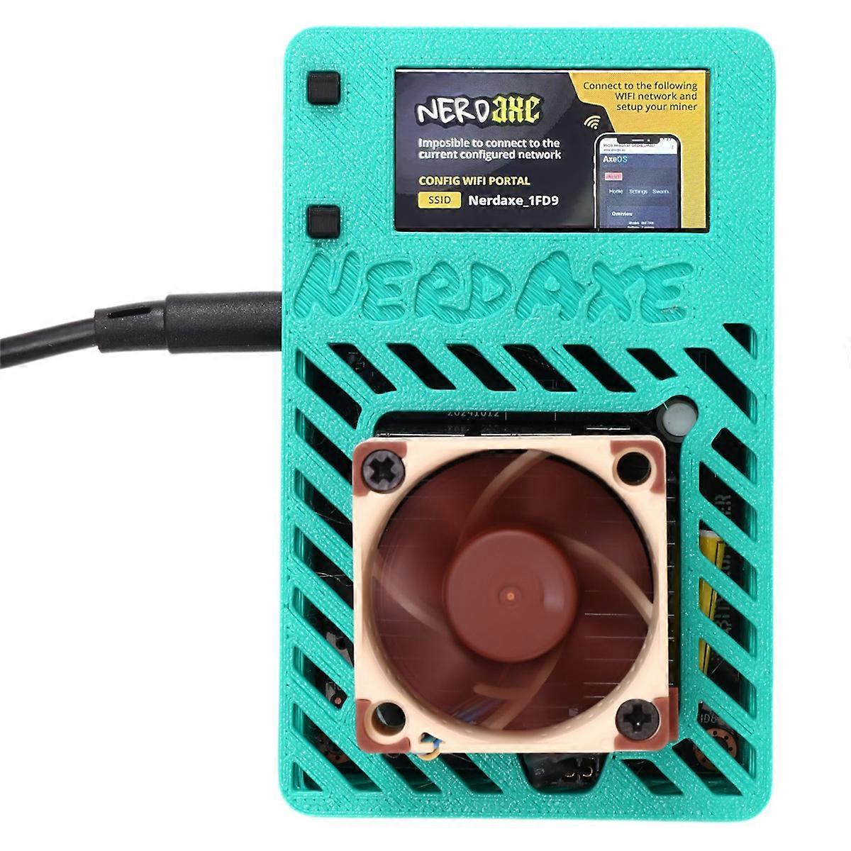 Miner 500Gh/S BM1366 ASIC Open Source Lotterie Miner Nerdminer BTC Miner Super Silent Fan AU PLUG