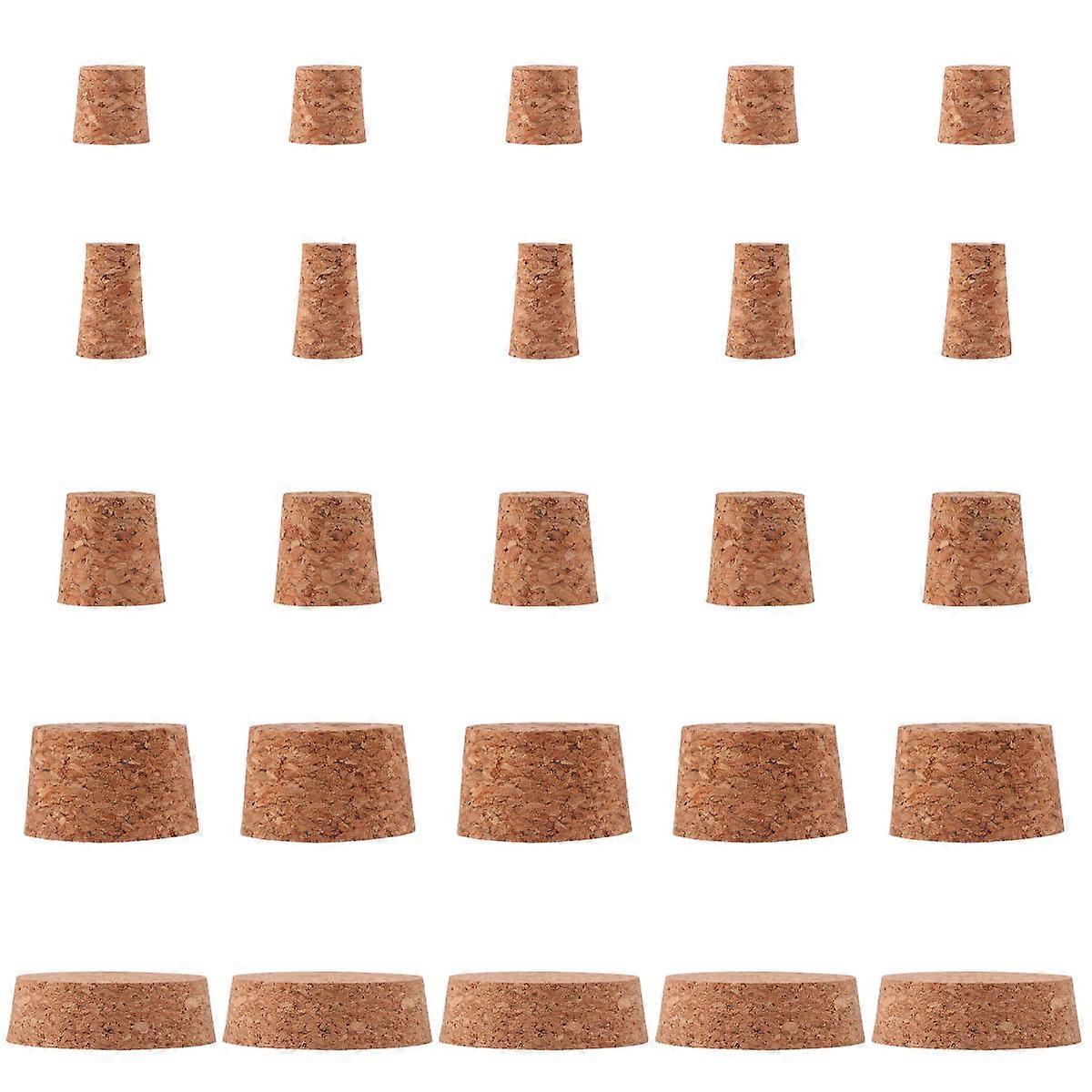 25pcs Food Grade Stoppers with Tapered Plugs for Red , Beer, Vinegar Bottles – Smooth, Easy Insert & Remove, Assorted Use for Home and Restaurant