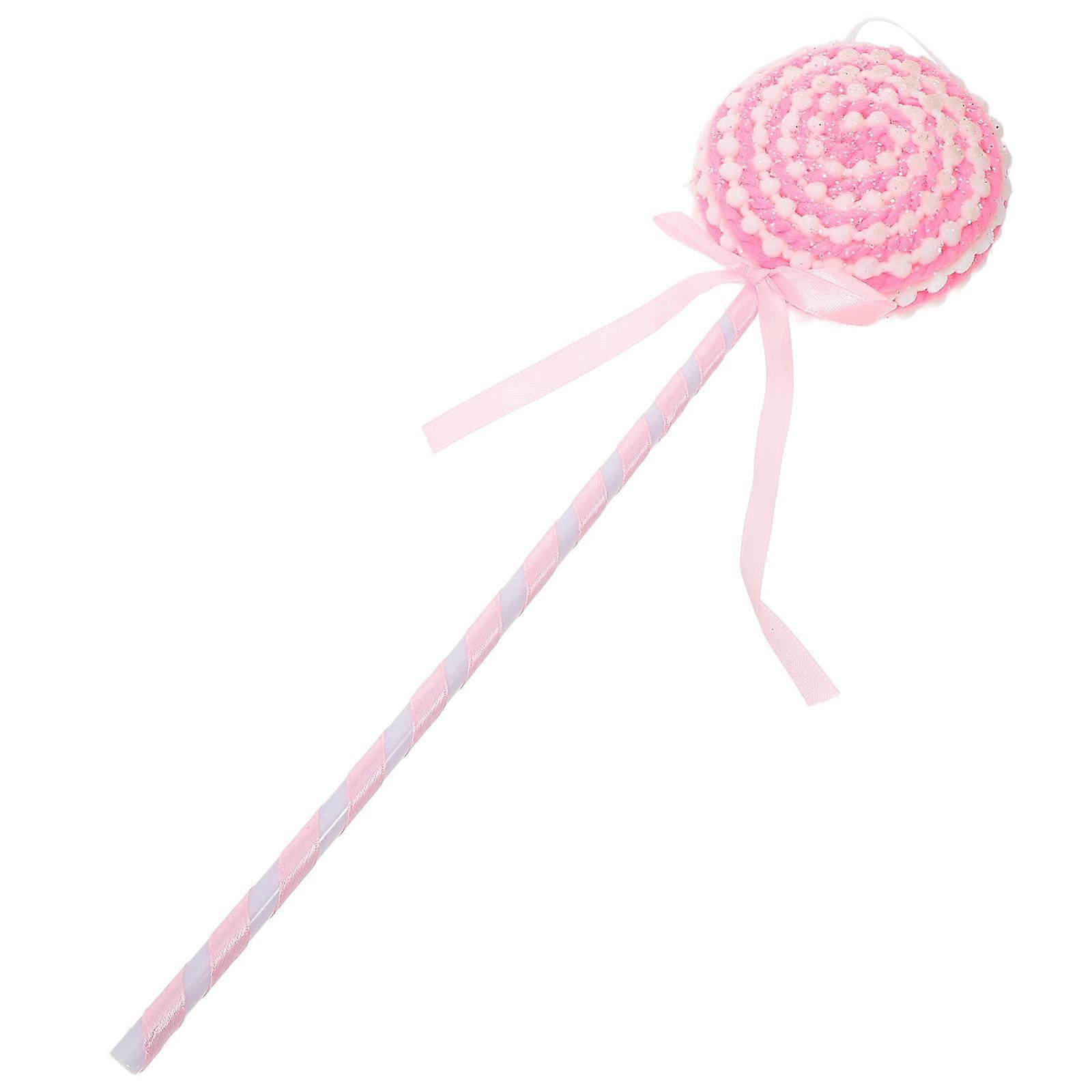 Candy Decor Lollipop Ornament Stick Shaped Fabric Material Store Display 38.00X10.00X3.50CM 1Pack