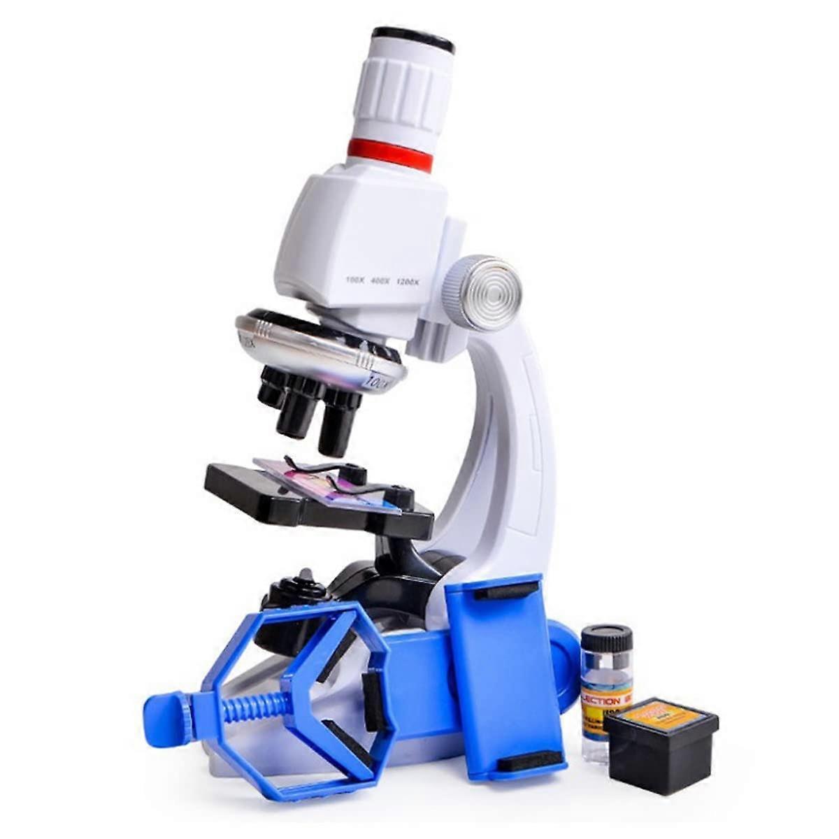 Microscope Observation Toy from the Primary Microscope of Microscopes 1200x the Learning Material of the Microscope (With Phone Holder B)