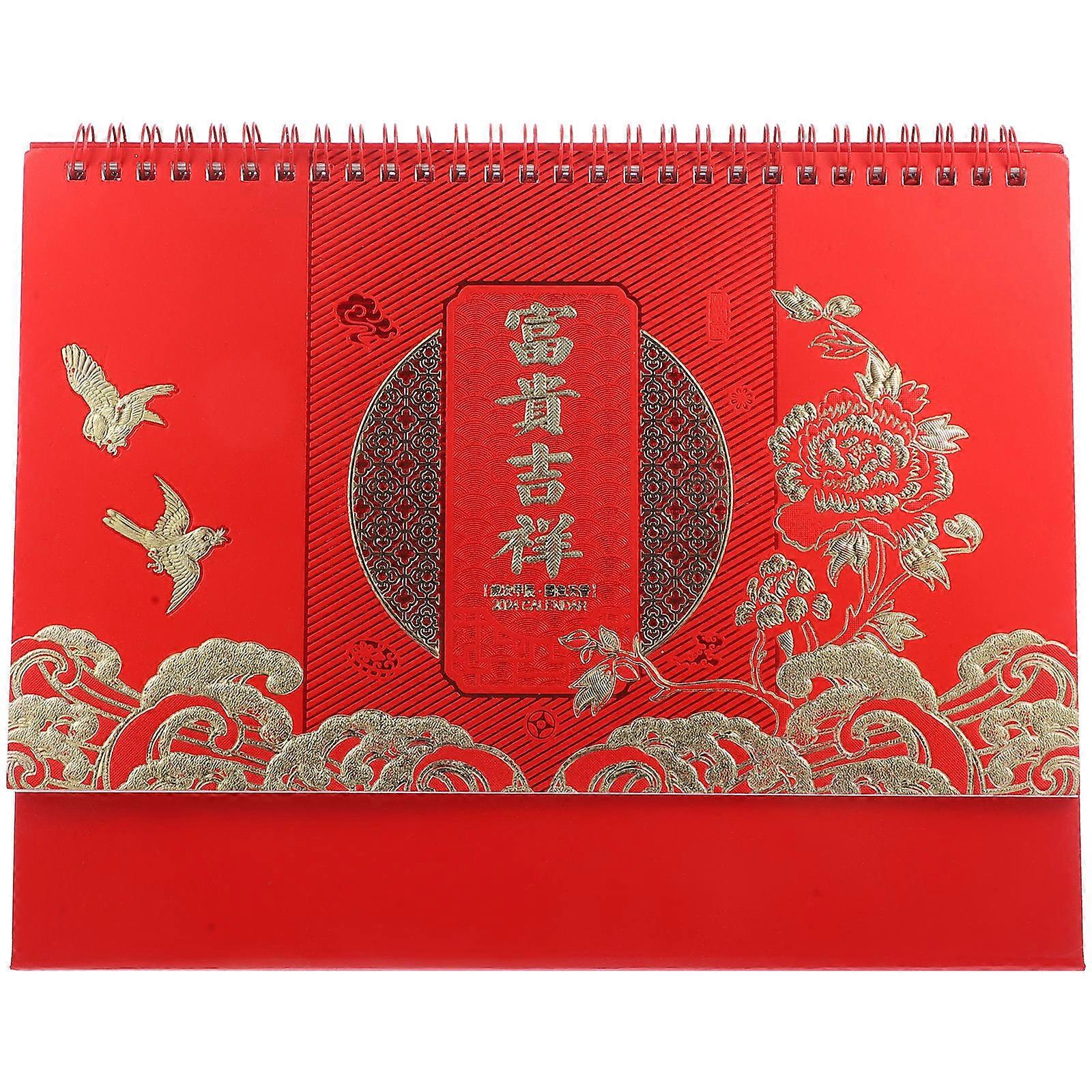 Desk Calendars Classic Design Table Calendar Students Paper 10×7.6×3.3in Marking Important Dates 1Pack