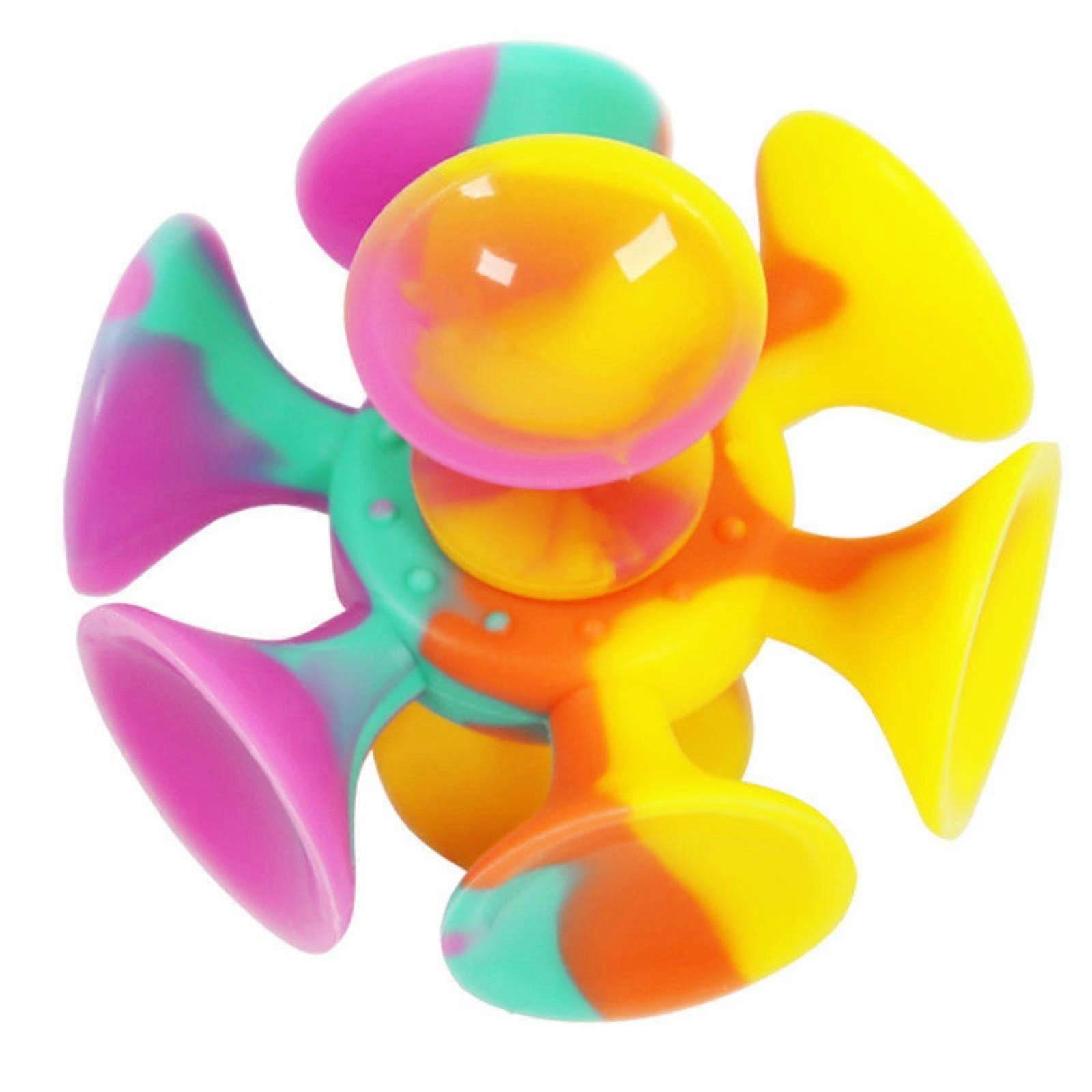 Fingertip Gyro Silicone Decompression Toy Swivel Silicone Gyro Decompression Suction Cup for Boys and Girls