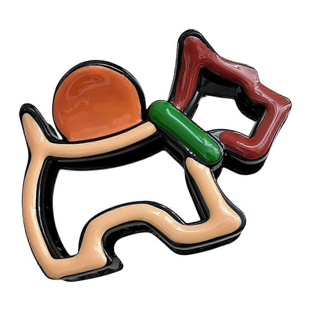 Beautiful cartoon dog hair clip for women and girls, ponytail holder, accessories, colorful hairpin