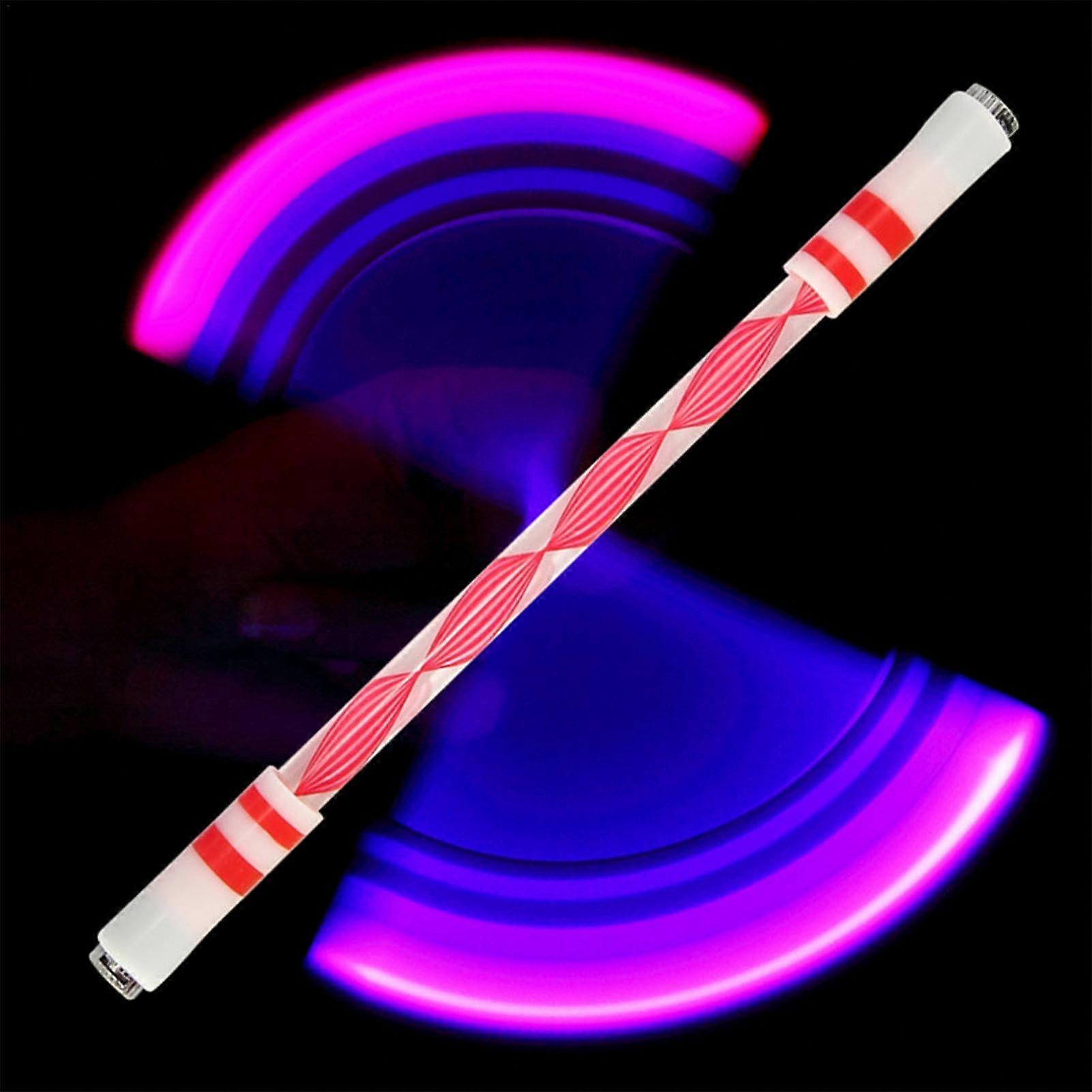 Fidget Pens for Adults, Rotating Pen LED Light Flashing Fidget Pen (Red)