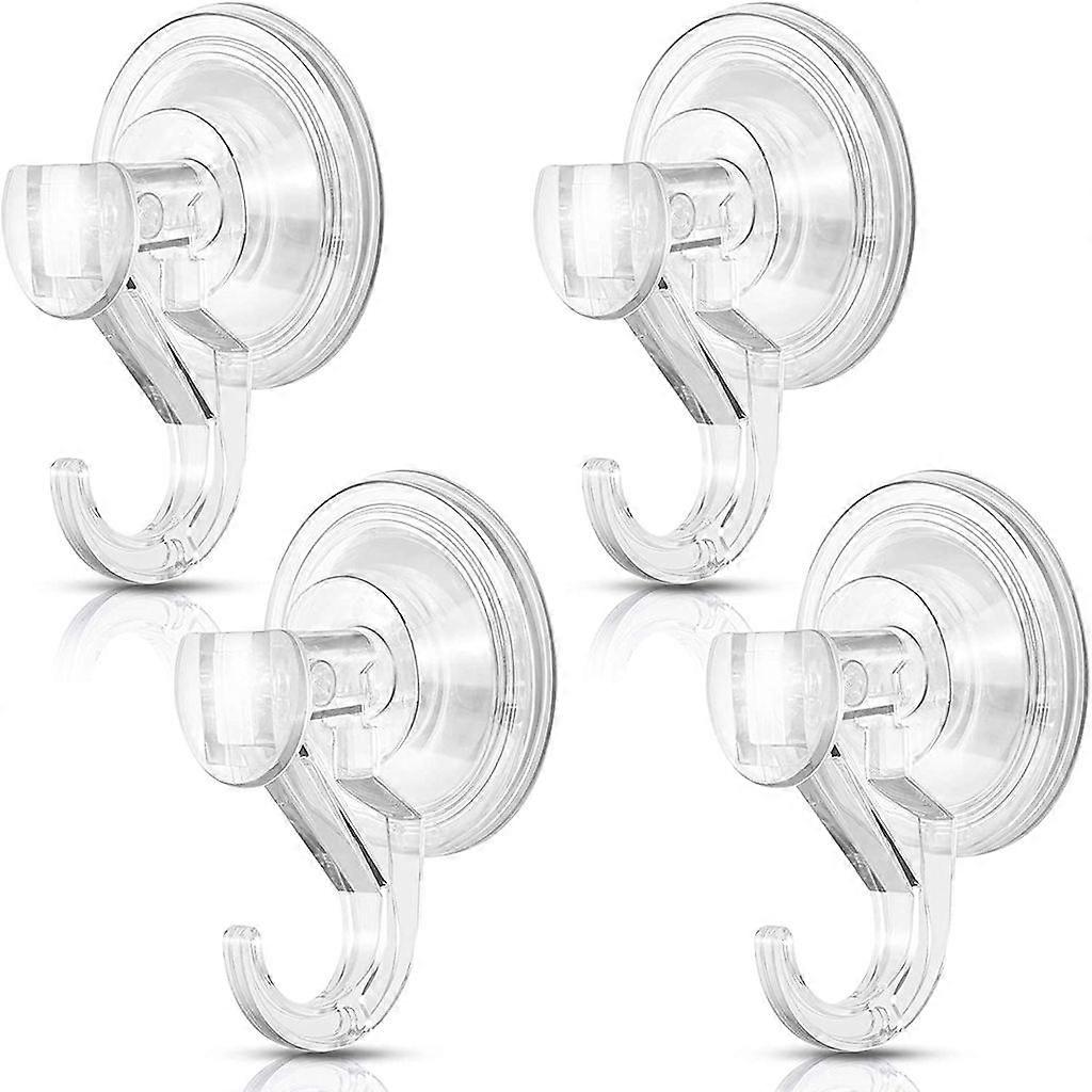 Transparent Vacuum Suction Cup Hooks: 3kg Capacity, No Drilling – Waterproof, Reusable