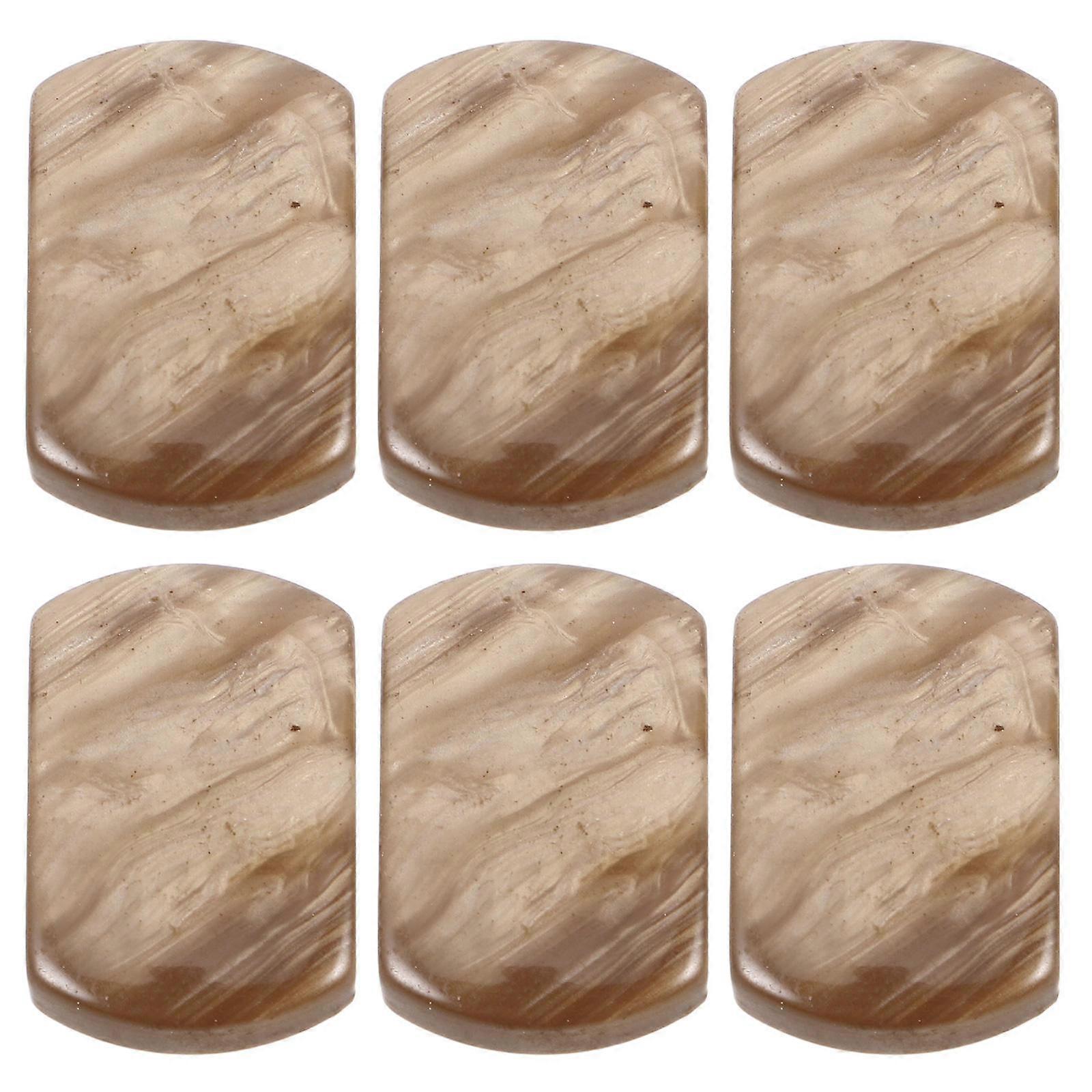 Tuning Machine Heads Resin Square For Music Practice Grey 2.50X1.50X0.60cm 6Pcs