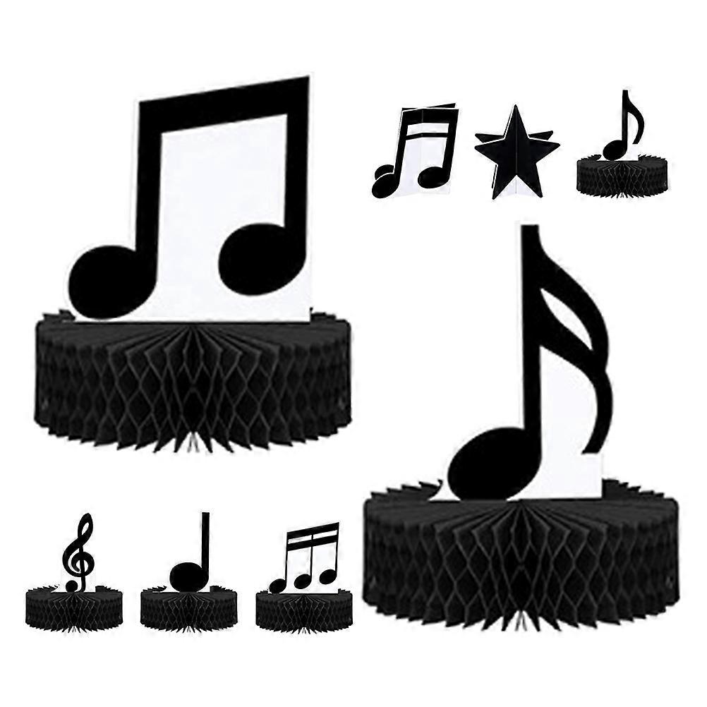 Musique complexe Soirée Amélioration Café Décor Papier 8Pcs