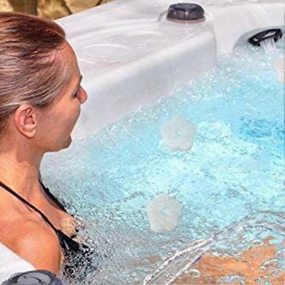 Spa And Pool Accessories Set Of 2 Flower-Shaped Oil-Absorbing Foam Sponges For Hot Tubs